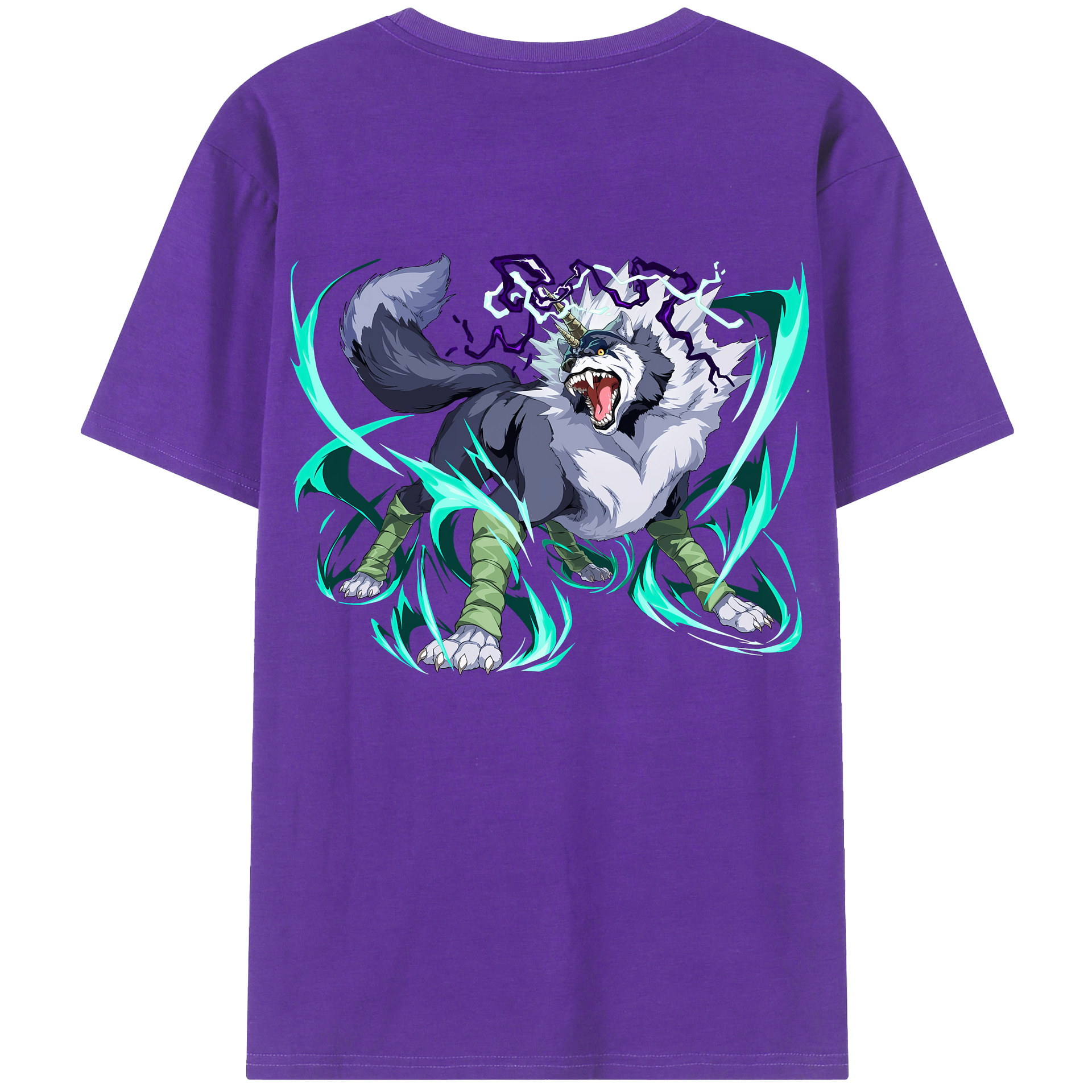 （画像用） 転スラ Regarding Reincarnated to Slime 綿100％ メンズ半袖Tシャツ（バックプリント） 通気性