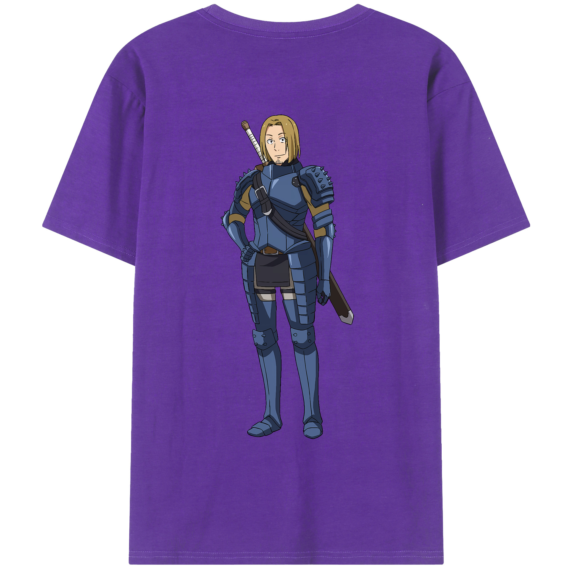 （画像用） 転スラ Regarding Reincarnated to Slime 綿100％ メンズ半袖Tシャツ（バックプリント） 通気性