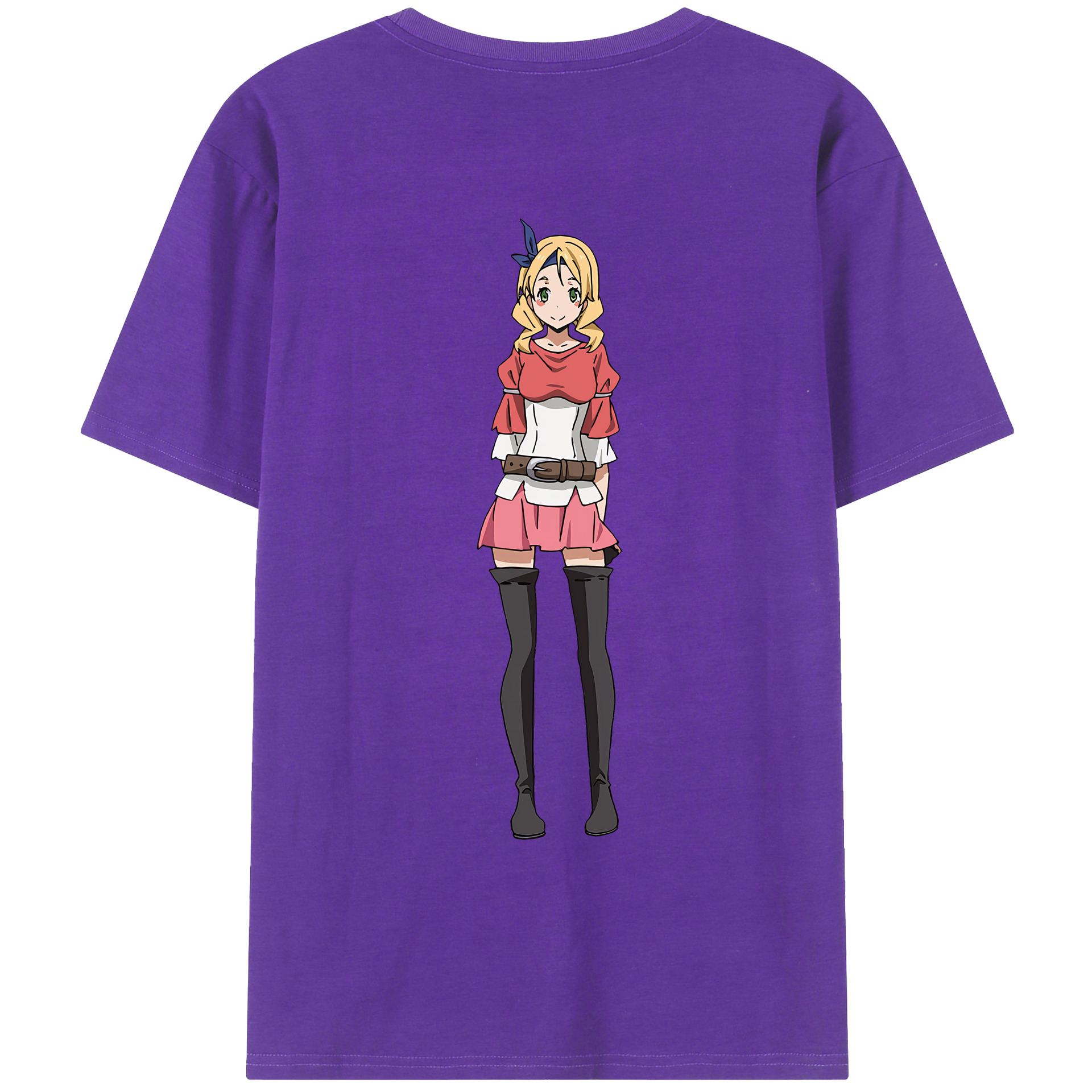 （画像用） 転スラ Regarding Reincarnated to Slime 綿100％ メンズ半袖Tシャツ（バックプリント） 通気性