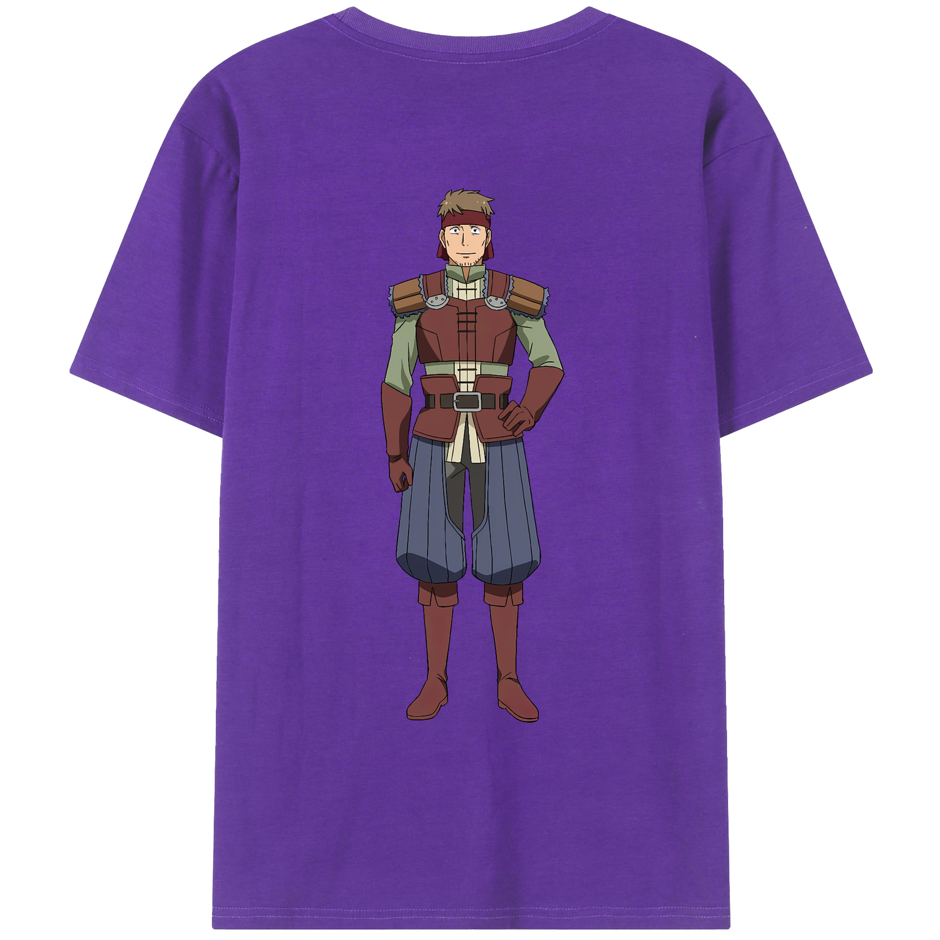 （画像用） 転スラ Regarding Reincarnated to Slime 綿100％ メンズ半袖Tシャツ（バックプリント） 通気性