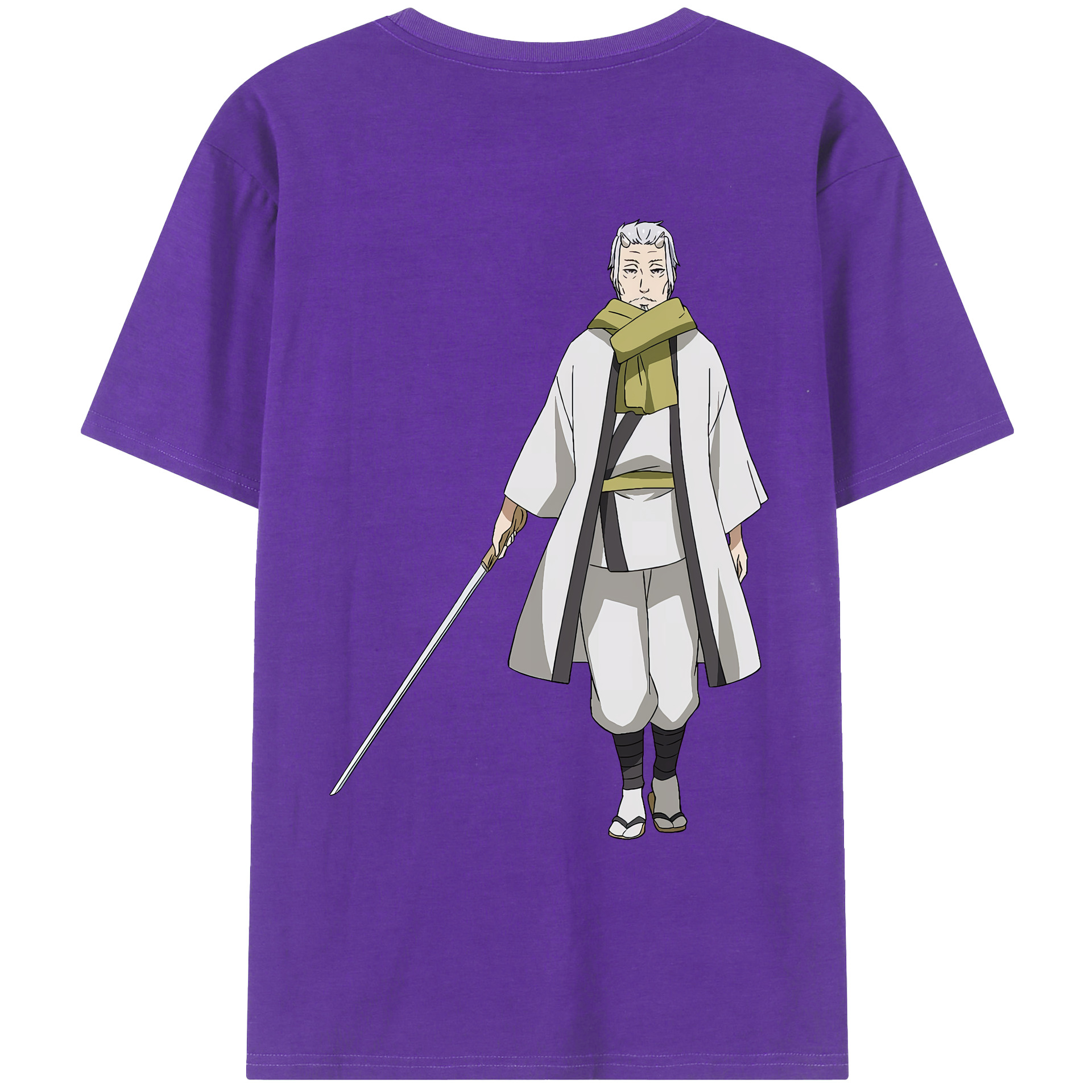 （画像用） 転スラ Regarding Reincarnated to Slime 綿100％ メンズ半袖Tシャツ（バックプリント） 通気性