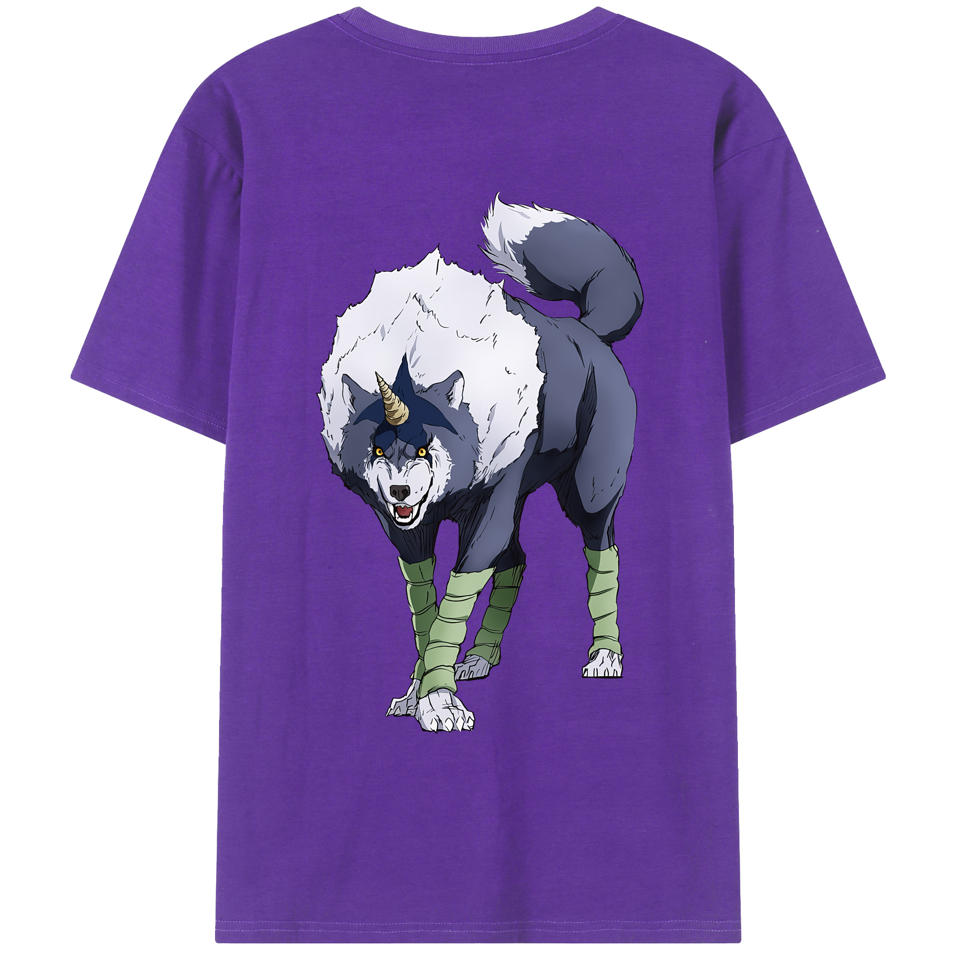 （画像用） 転スラ Regarding Reincarnated to Slime 綿100％ メンズ半袖Tシャツ（バックプリント） 通気性