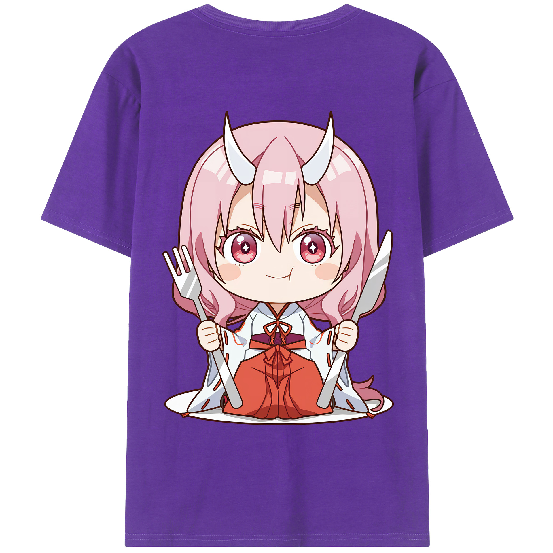 （画像用） 転スラ Regarding Reincarnated to Slime 綿100％ メンズ半袖Tシャツ（バックプリント） 通気性