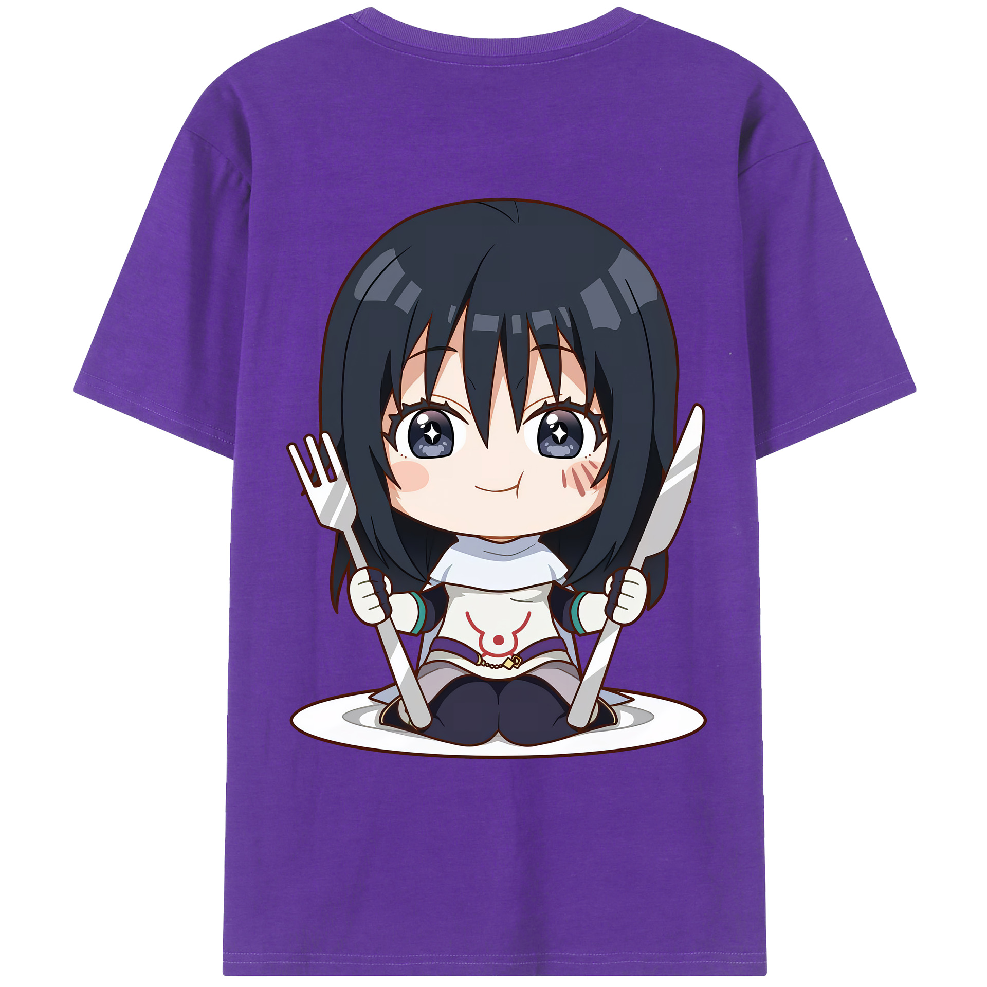（画像用） 転スラ Regarding Reincarnated to Slime 綿100％ メンズ半袖Tシャツ（バックプリント） 通気性