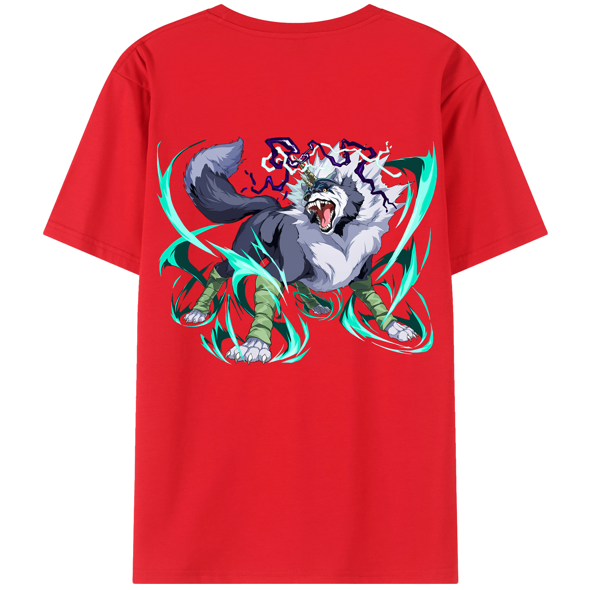 （画像用） 転スラ Regarding Reincarnated to Slime 綿100％ メンズ半袖Tシャツ（バックプリント） 通気性