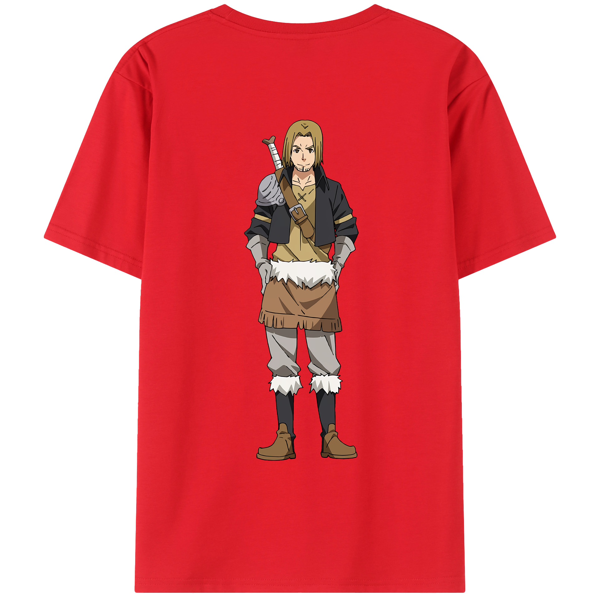 （画像用） 転スラ Regarding Reincarnated to Slime 綿100％ メンズ半袖Tシャツ（バックプリント） 通気性