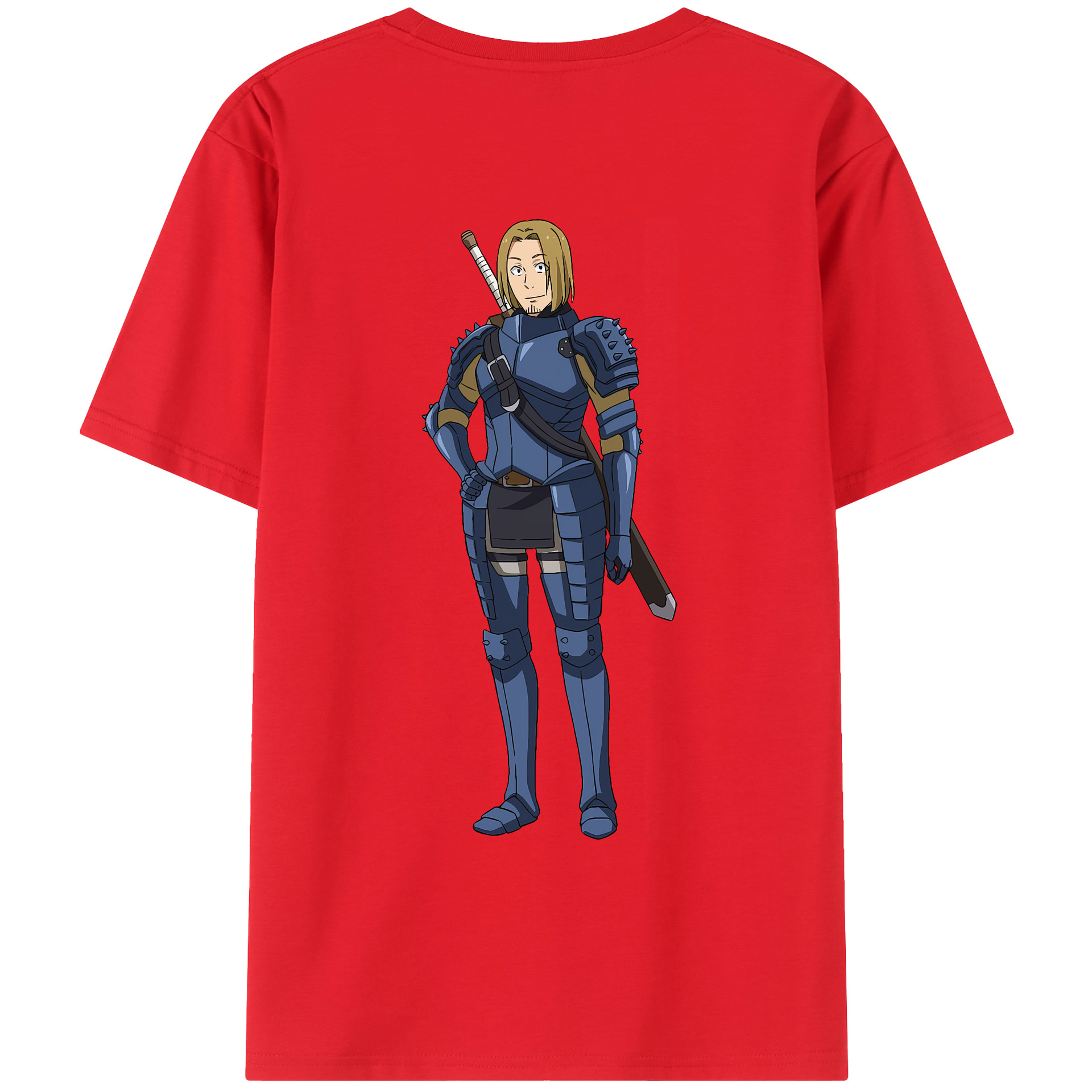 （画像用） 転スラ Regarding Reincarnated to Slime 綿100％ メンズ半袖Tシャツ（バックプリント） 通気性