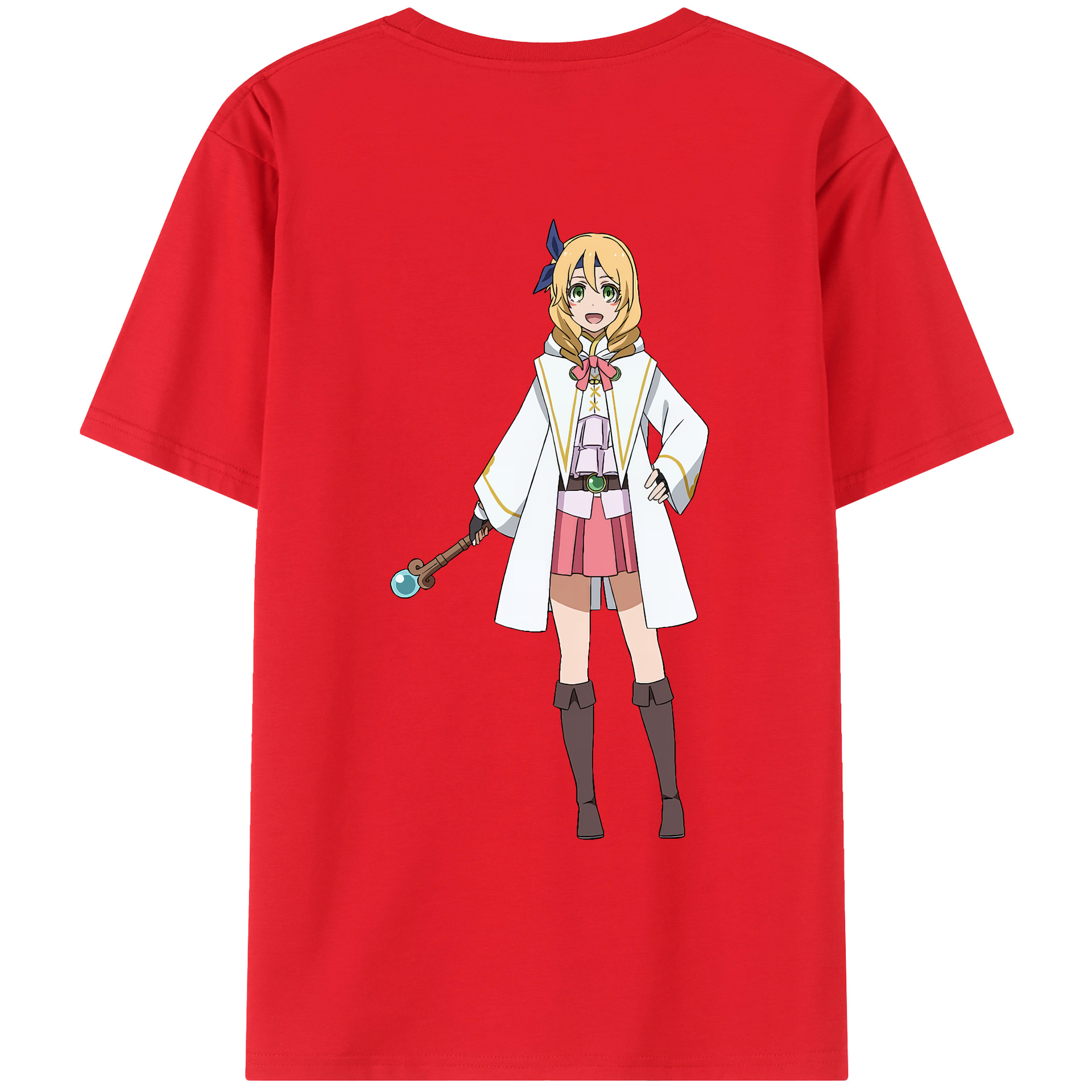 （画像用） 転スラ Regarding Reincarnated to Slime 綿100％ メンズ半袖Tシャツ（バックプリント） 通気性