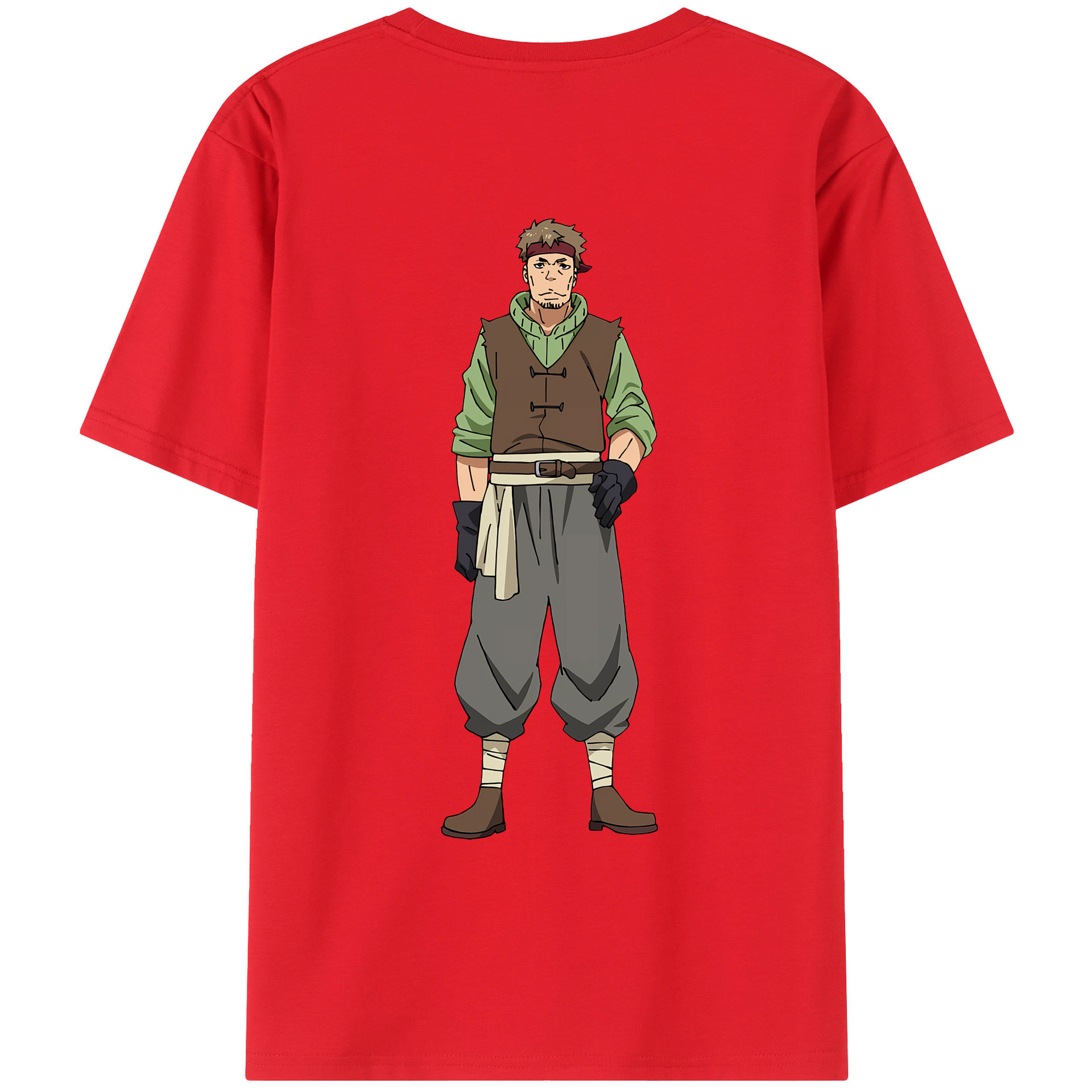 （画像用） 転スラ Regarding Reincarnated to Slime 綿100％ メンズ半袖Tシャツ（バックプリント） 通気性