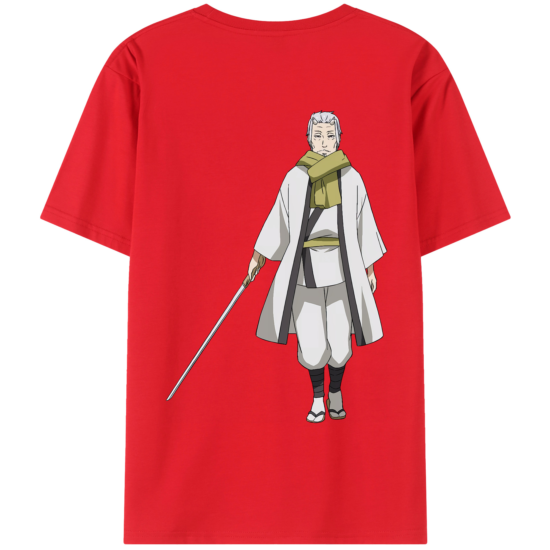 （画像用） 転スラ Regarding Reincarnated to Slime 綿100％ メンズ半袖Tシャツ（バックプリント） 通気性