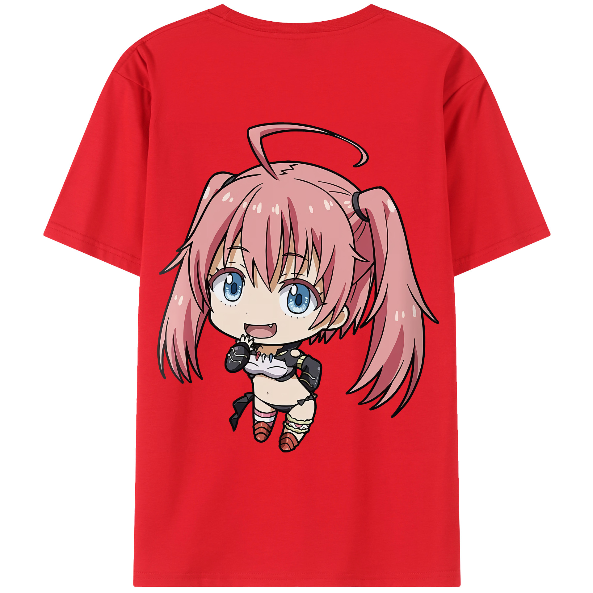 （画像用） 転スラ Regarding Reincarnated to Slime 綿100％ メンズ半袖Tシャツ（バックプリント） 通気性