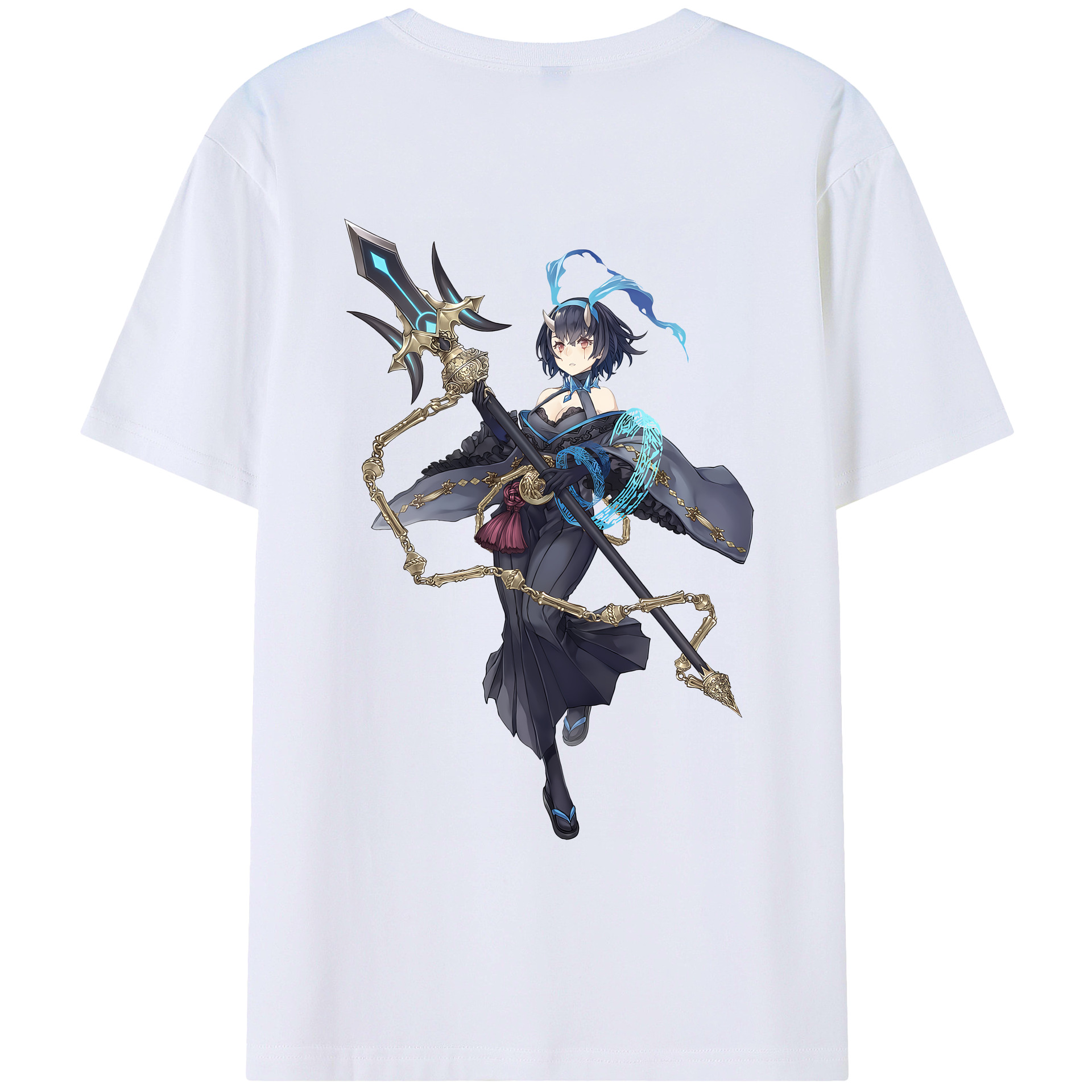 （画像用） 転スラ Regarding Reincarnated to Slime 綿100％ メンズ半袖Tシャツ（バックプリント） 通気性