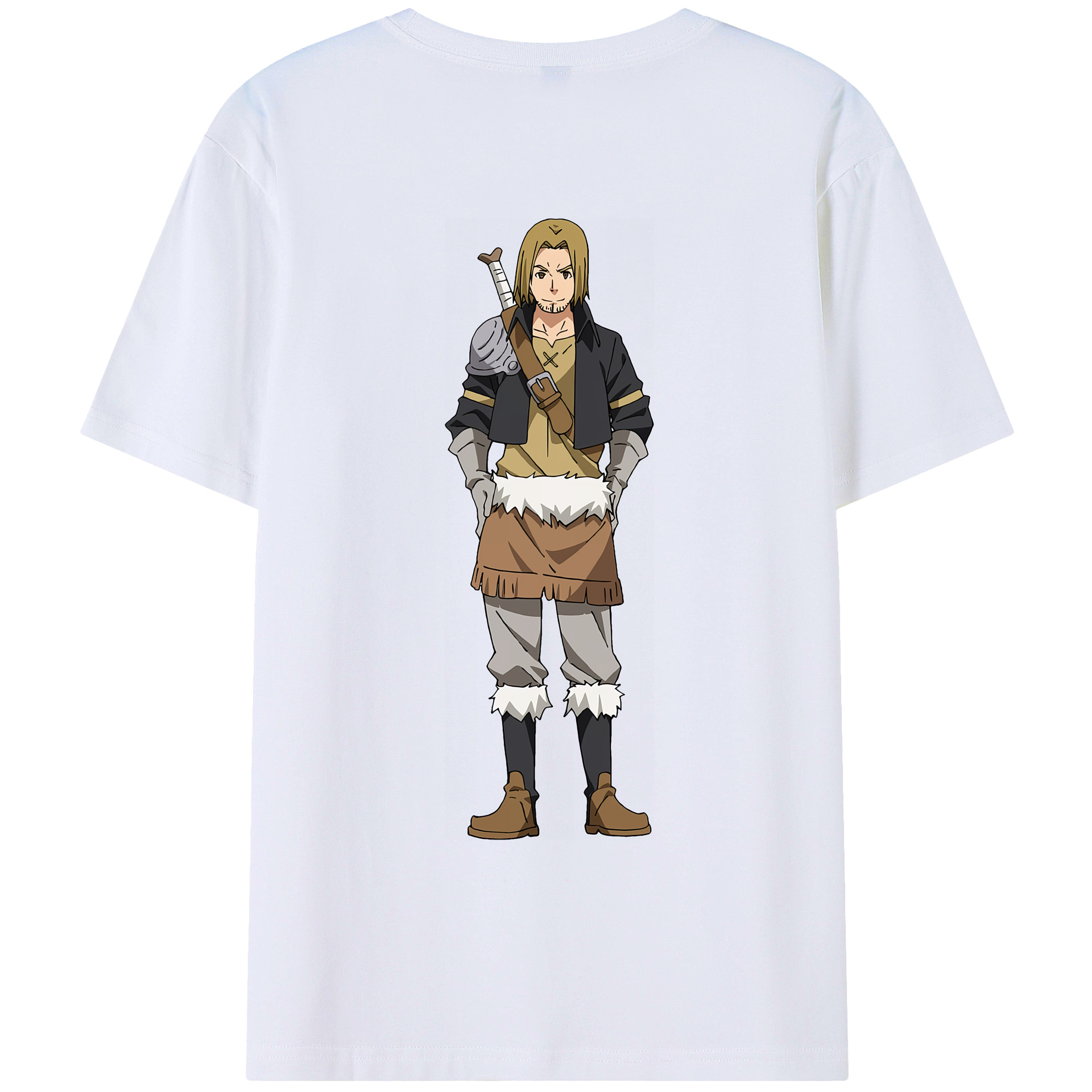 （画像用） 転スラ Regarding Reincarnated to Slime 綿100％ メンズ半袖Tシャツ（バックプリント） 通気性