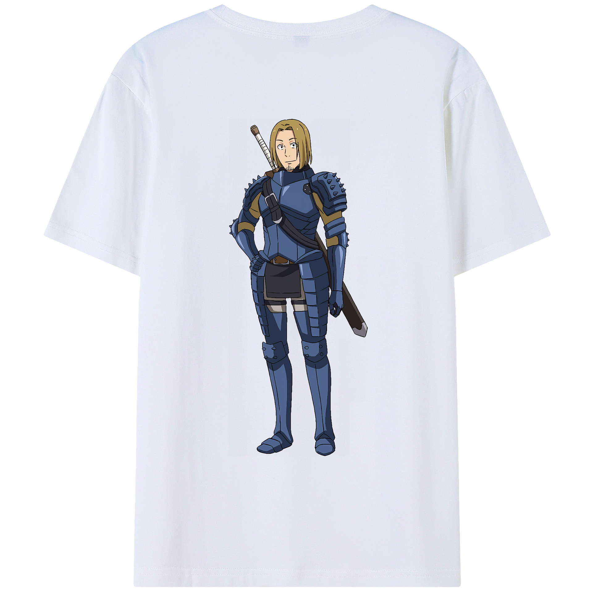 （画像用） 転スラ Regarding Reincarnated to Slime 綿100％ メンズ半袖Tシャツ（バックプリント） 通気性