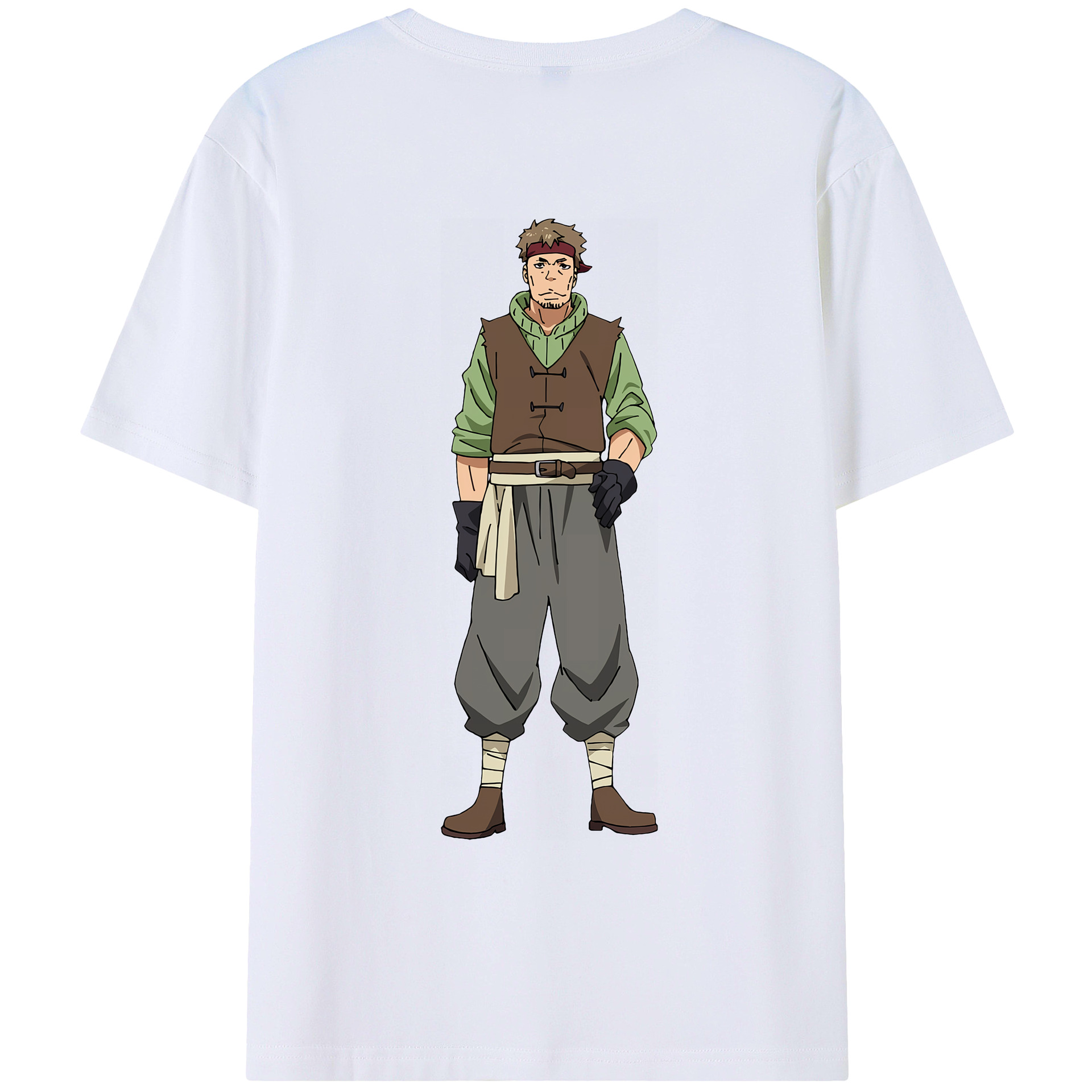 （画像用） 転スラ Regarding Reincarnated to Slime 綿100％ メンズ半袖Tシャツ（バックプリント） 通気性