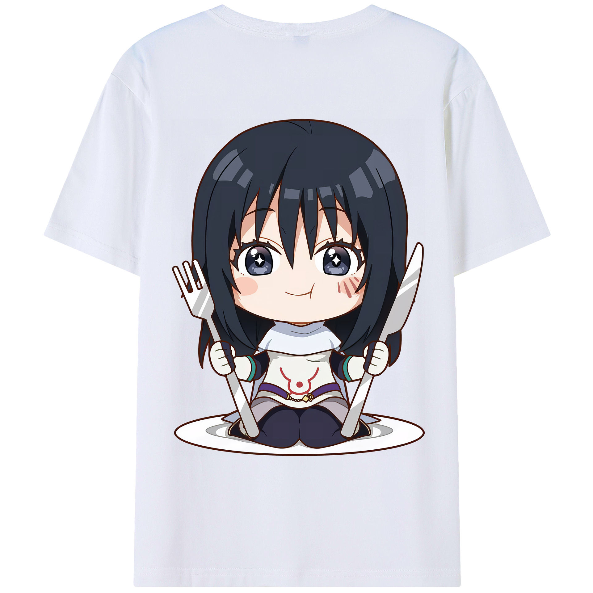 （画像用） 転スラ Regarding Reincarnated to Slime 綿100％ メンズ半袖Tシャツ（バックプリント） 通気性