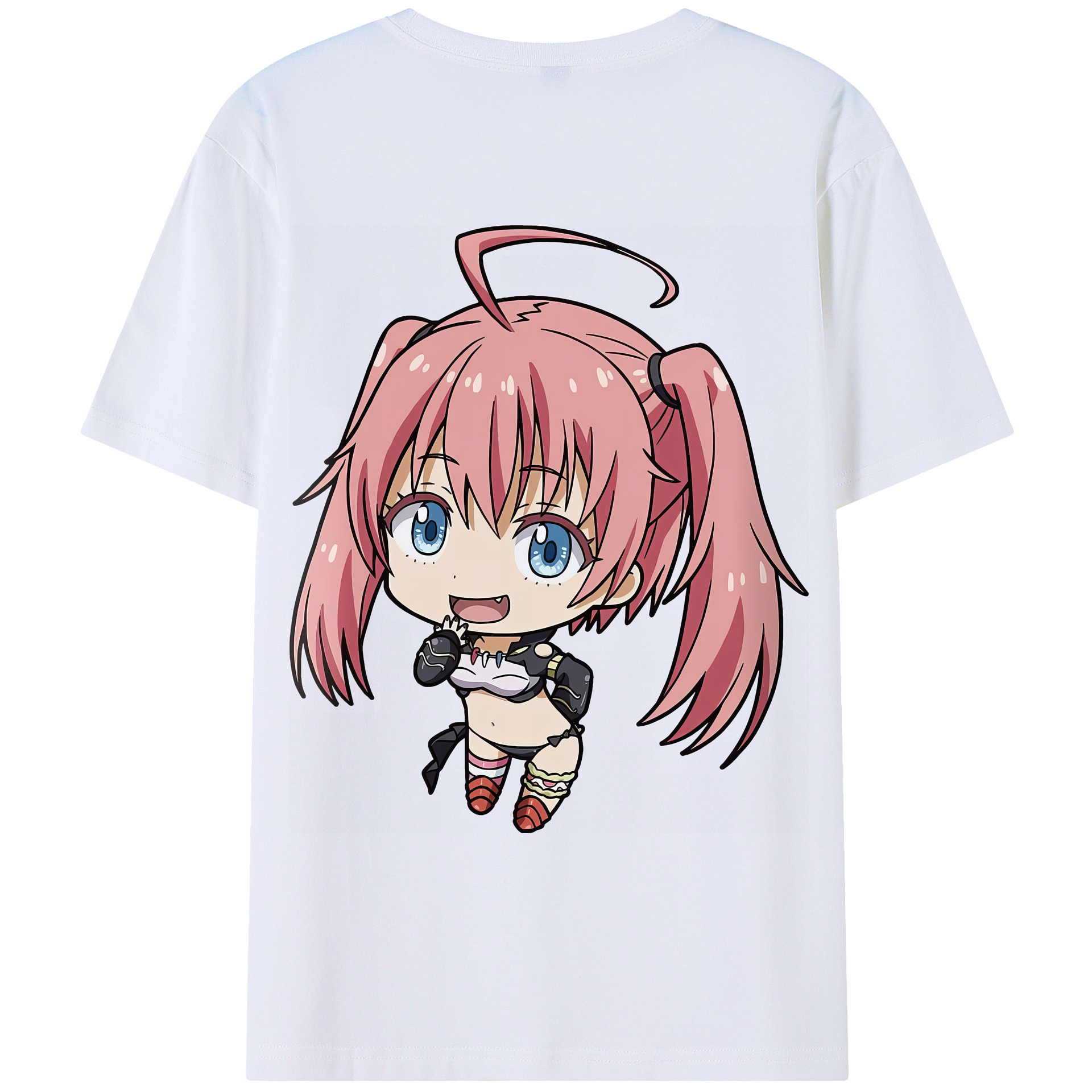 （画像用） 転スラ Regarding Reincarnated to Slime 綿100％ メンズ半袖Tシャツ（バックプリント） 通気性