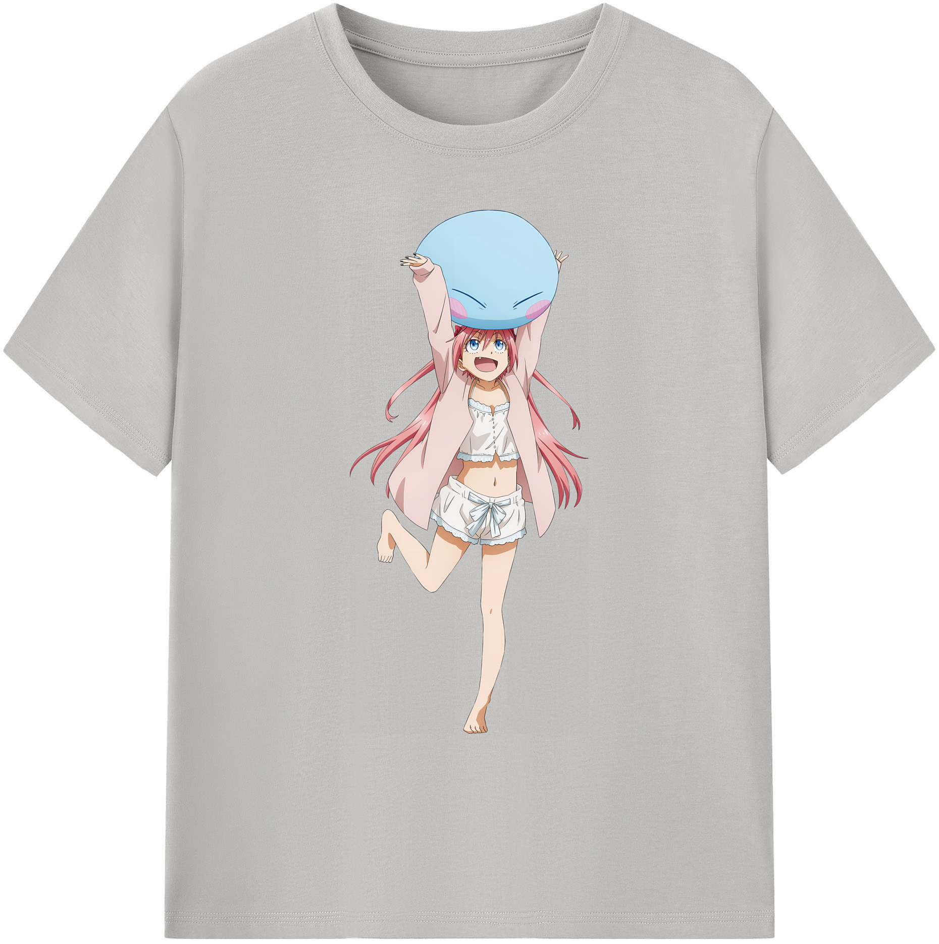 （画像用） 転スラ Regarding Reincarnated to Slime 綿100％ メンズ半袖Tシャツ｜肌触りやわらか＆通気性
