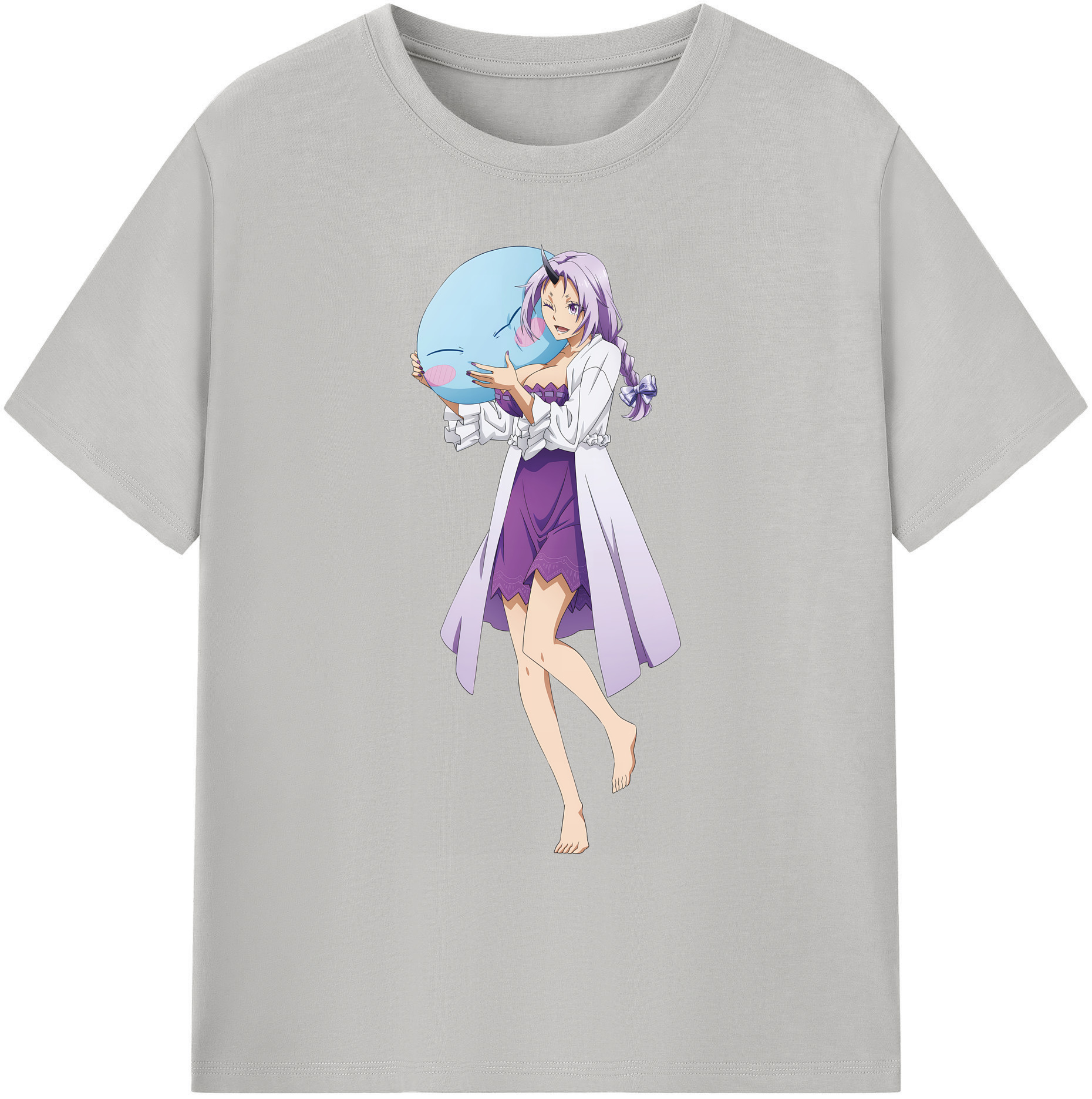 （画像用） 転スラ Regarding Reincarnated to Slime 綿100％ メンズ半袖Tシャツ｜肌触りやわらか＆通気性
