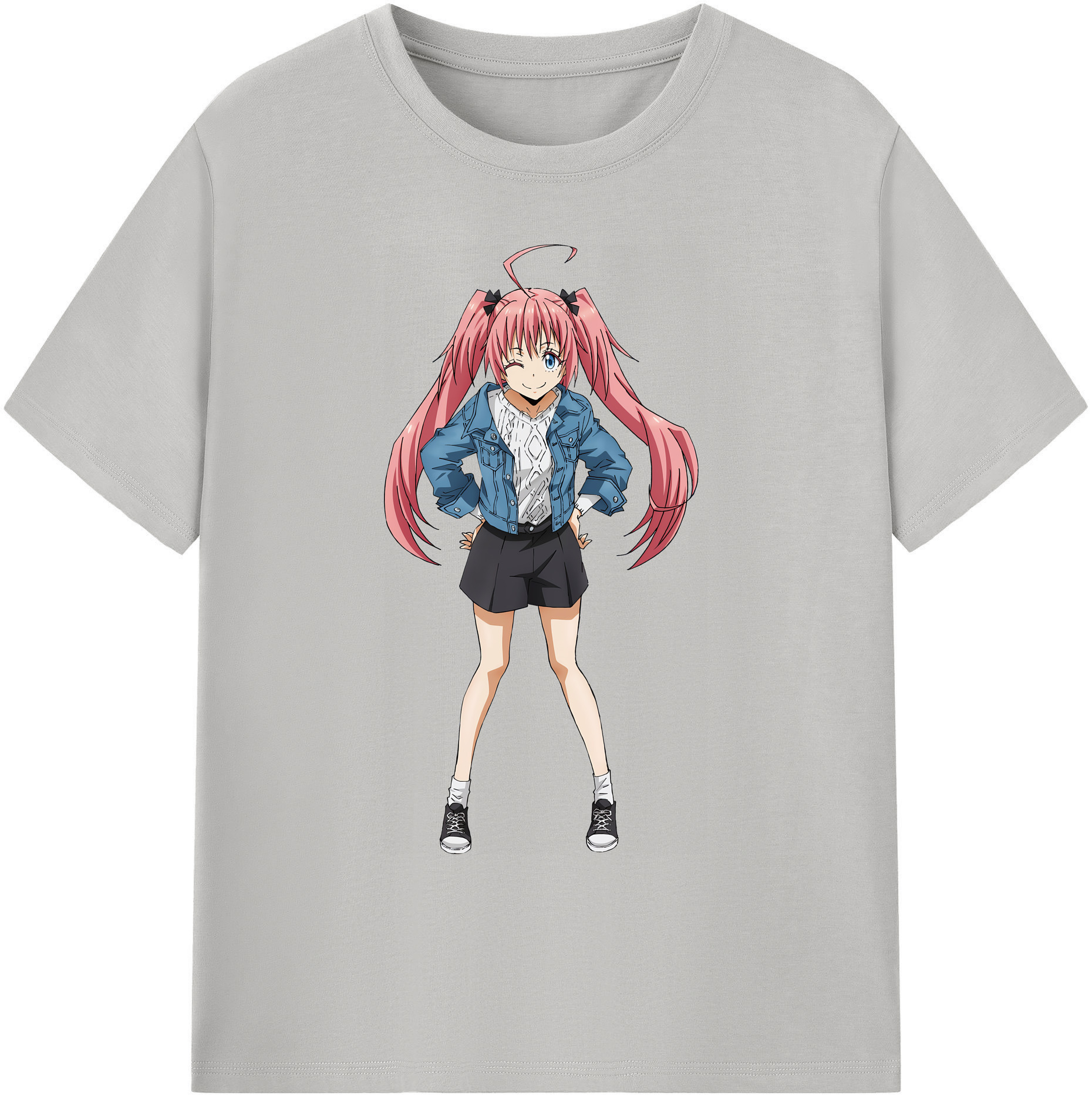 （画像用） 転スラ Regarding Reincarnated to Slime 綿100％ メンズ半袖Tシャツ｜肌触りやわらか＆通気性