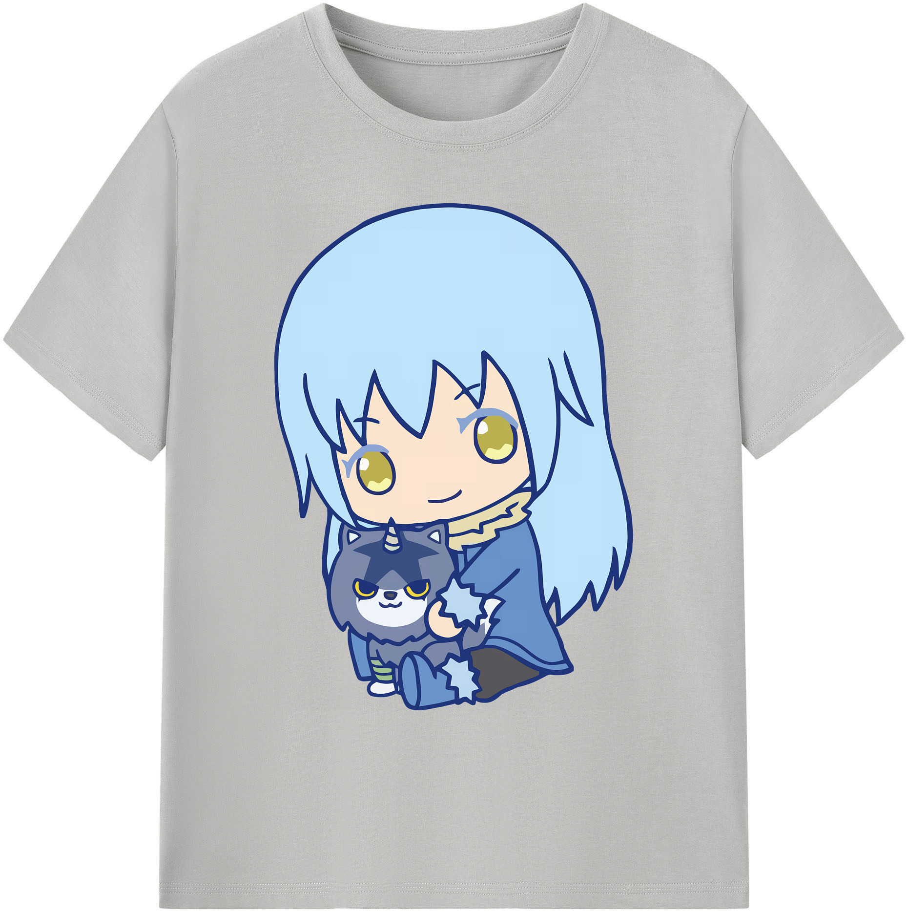 （画像用） 転スラ Regarding Reincarnated to Slime 綿100％ メンズ半袖Tシャツ｜肌触りやわらか＆通気性