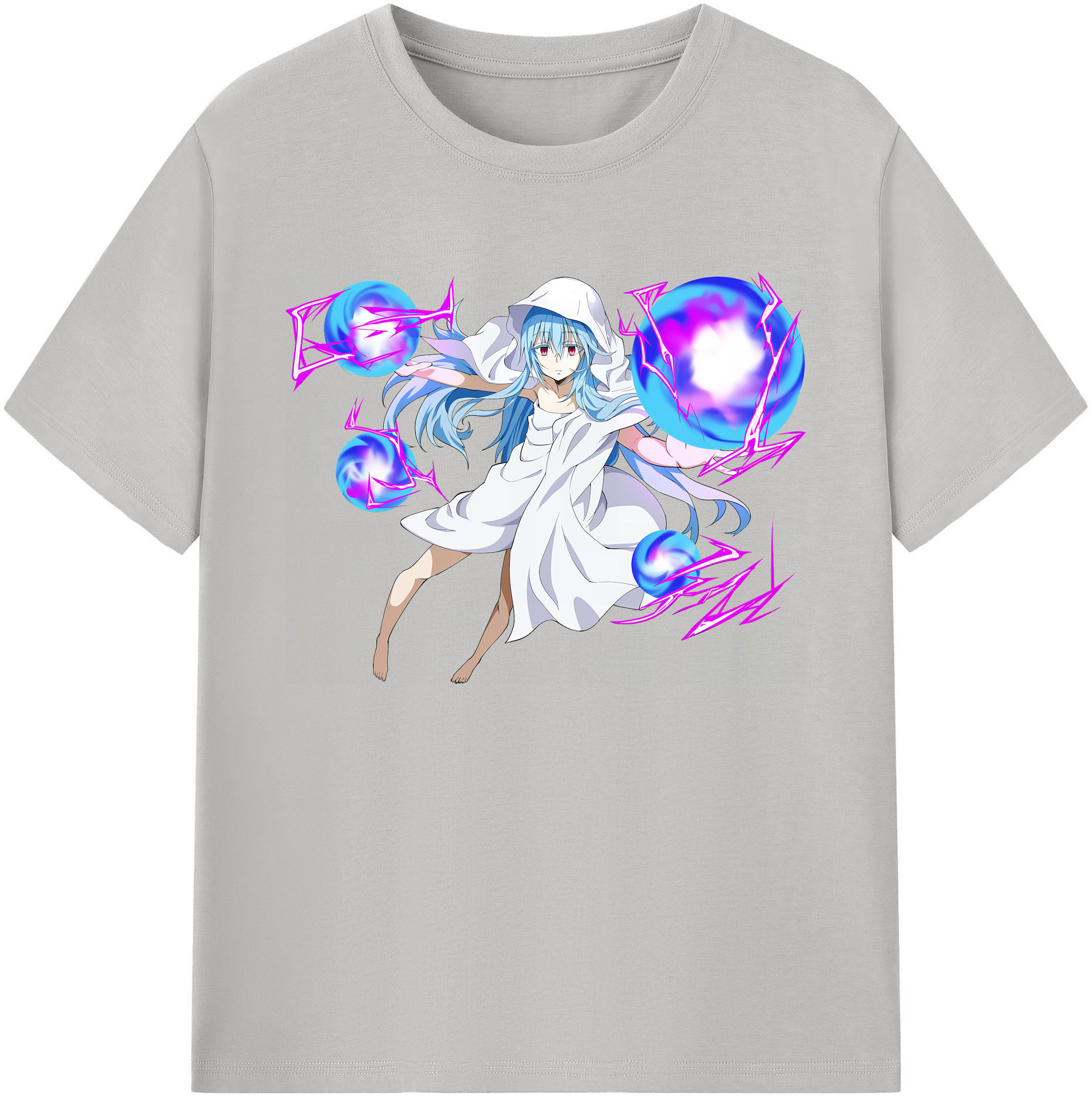 （画像用） 転スラ Regarding Reincarnated to Slime 綿100％ メンズ半袖Tシャツ｜肌触りやわらか＆通気性