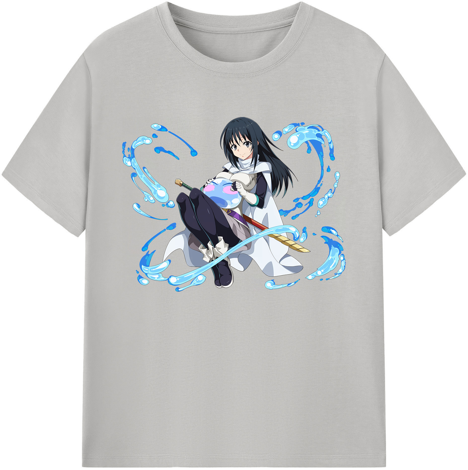 （画像用） 転スラ Regarding Reincarnated to Slime 綿100％ メンズ半袖Tシャツ｜肌触りやわらか＆通気性