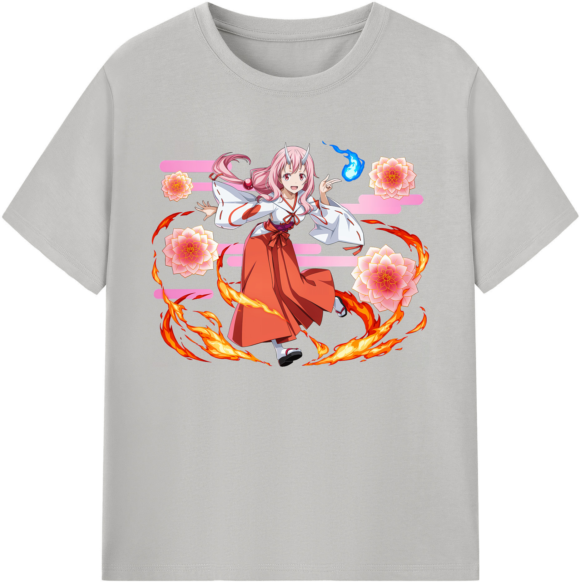 （画像用） 転スラ Regarding Reincarnated to Slime 綿100％ メンズ半袖Tシャツ｜肌触りやわらか＆通気性