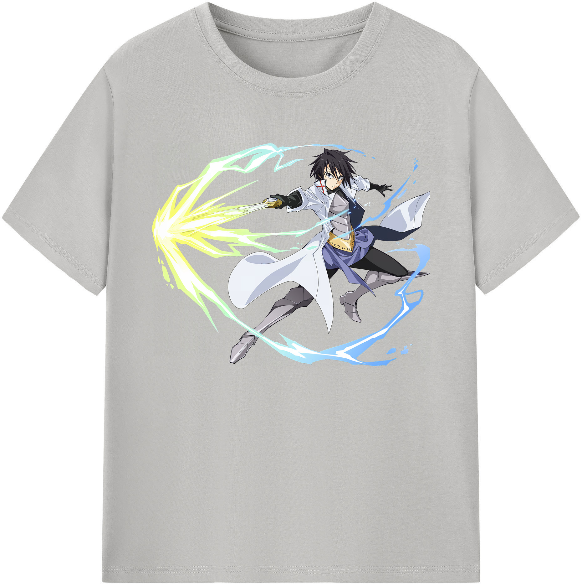 （画像用） 転スラ Regarding Reincarnated to Slime 綿100％ メンズ半袖Tシャツ｜肌触りやわらか＆通気性