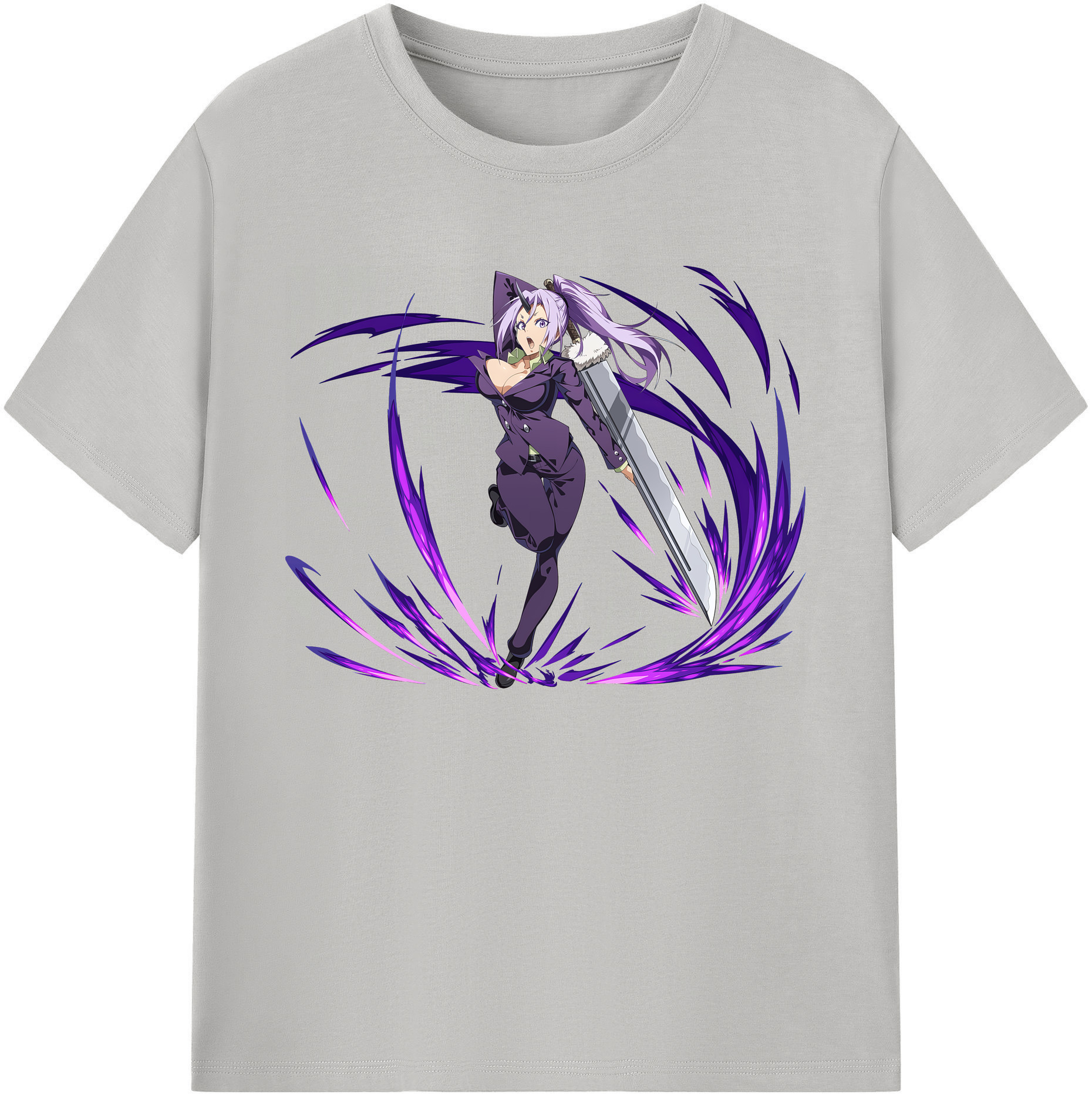 （画像用） 転スラ Regarding Reincarnated to Slime 綿100％ メンズ半袖Tシャツ｜肌触りやわらか＆通気性