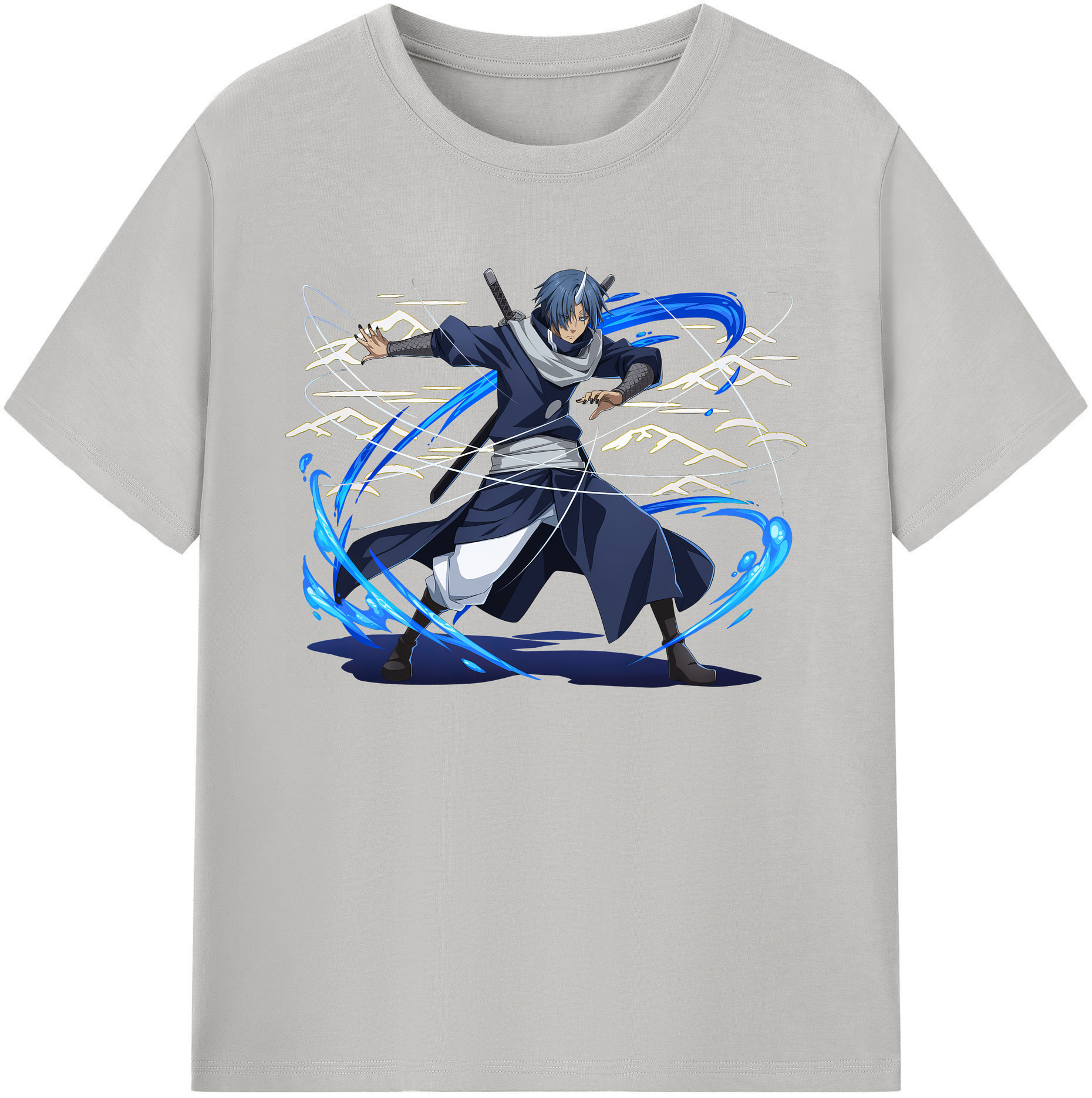 （画像用） 転スラ Regarding Reincarnated to Slime 綿100％ メンズ半袖Tシャツ｜肌触りやわらか＆通気性