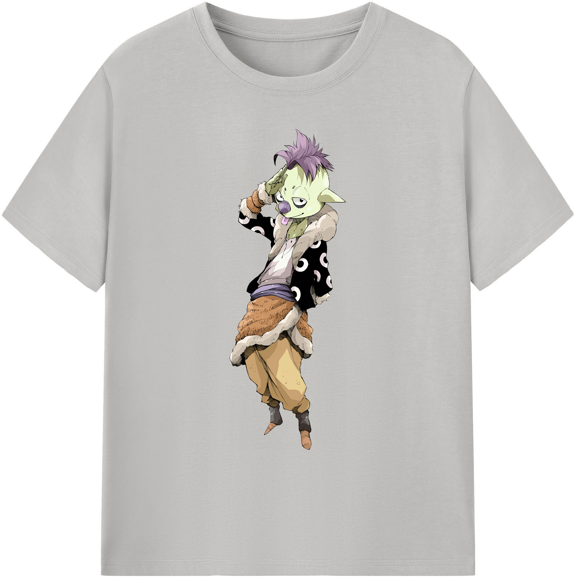 （画像用） 転スラ Regarding Reincarnated to Slime 綿100％ メンズ半袖Tシャツ｜肌触りやわらか＆通気性