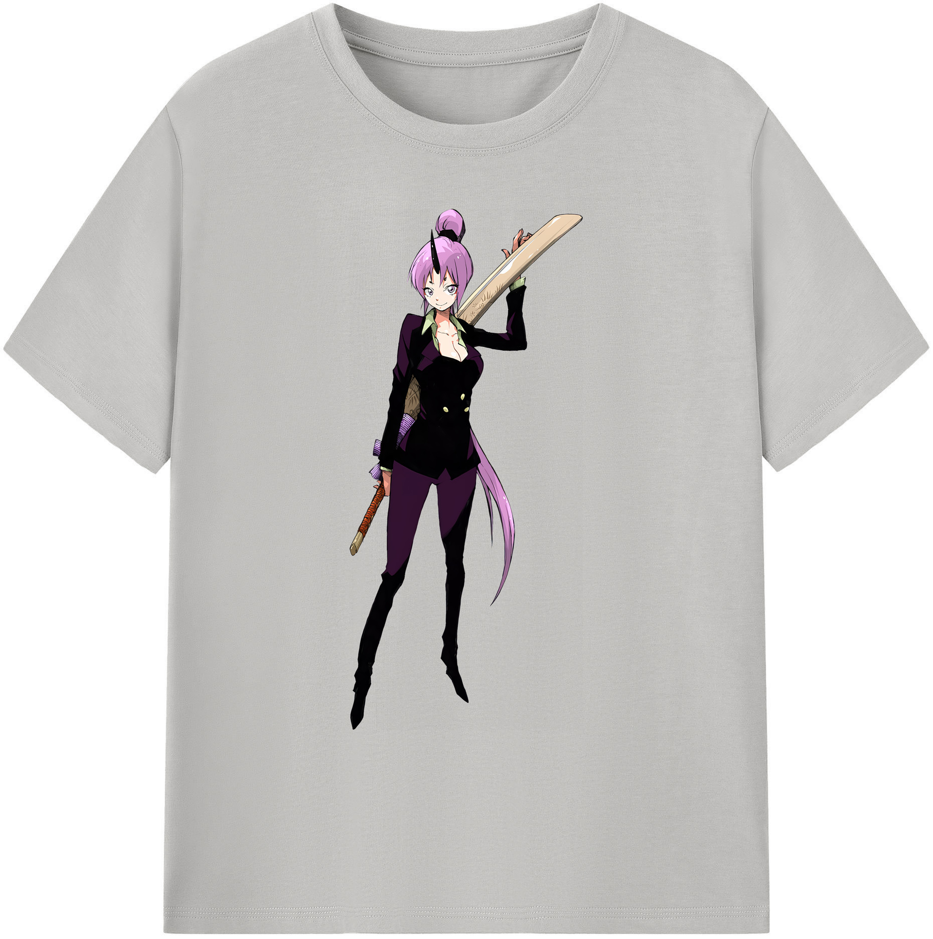 （画像用） 転スラ Regarding Reincarnated to Slime 綿100％ メンズ半袖Tシャツ｜肌触りやわらか＆通気性