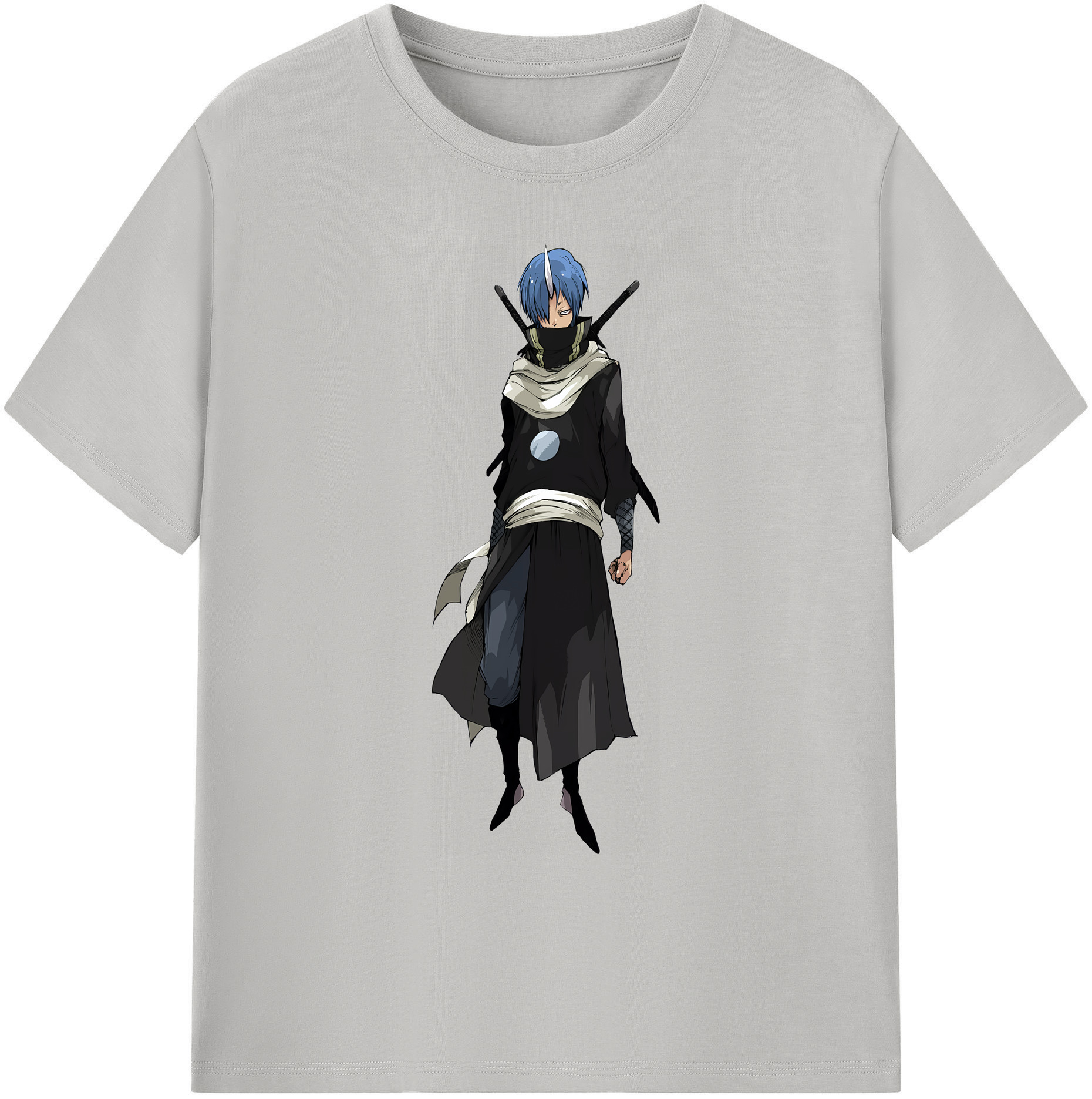 （画像用） 転スラ Regarding Reincarnated to Slime 綿100％ メンズ半袖Tシャツ｜肌触りやわらか＆通気性