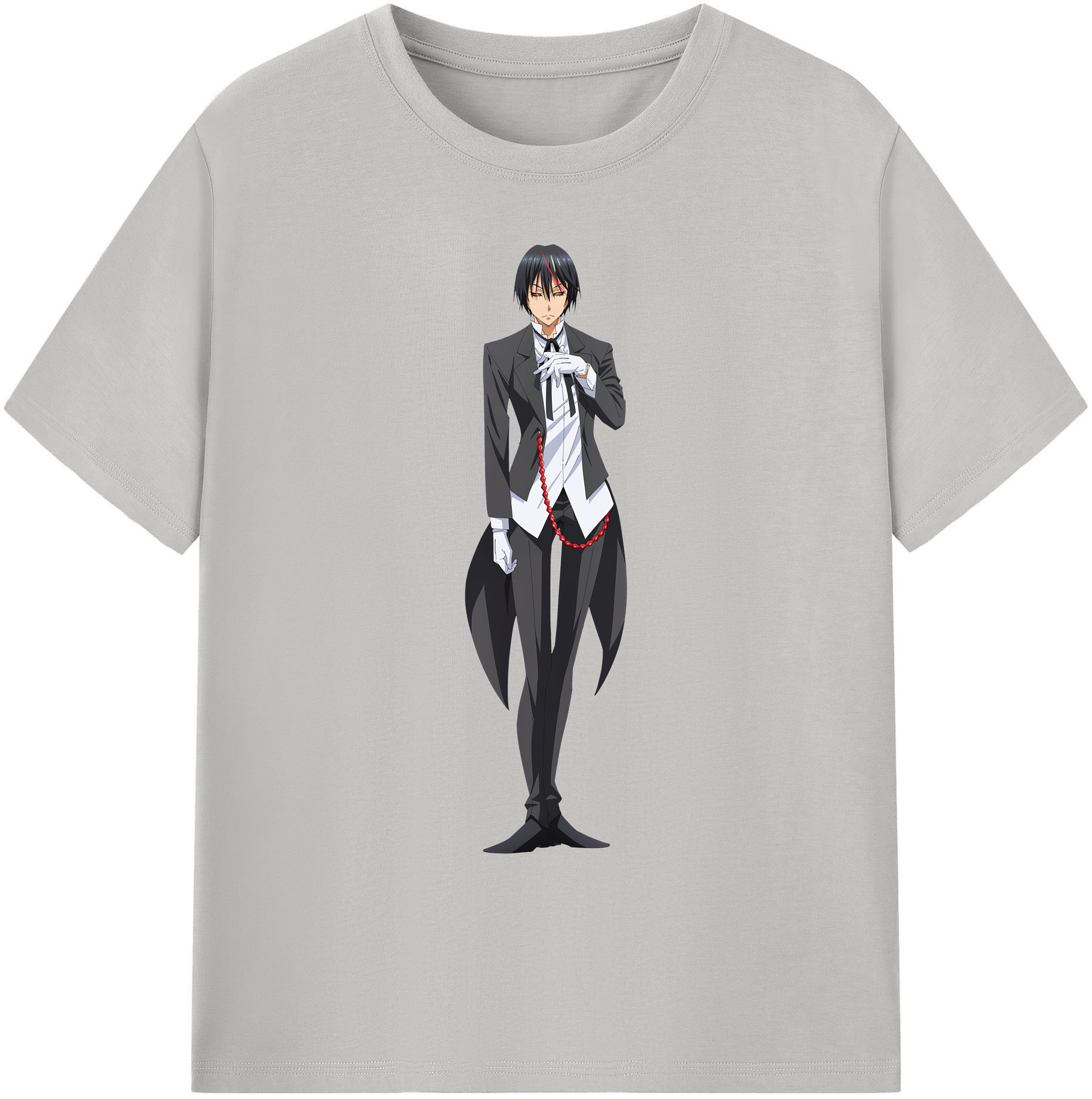 （画像用） 転スラ Regarding Reincarnated to Slime 綿100％ メンズ半袖Tシャツ｜肌触りやわらか＆通気性