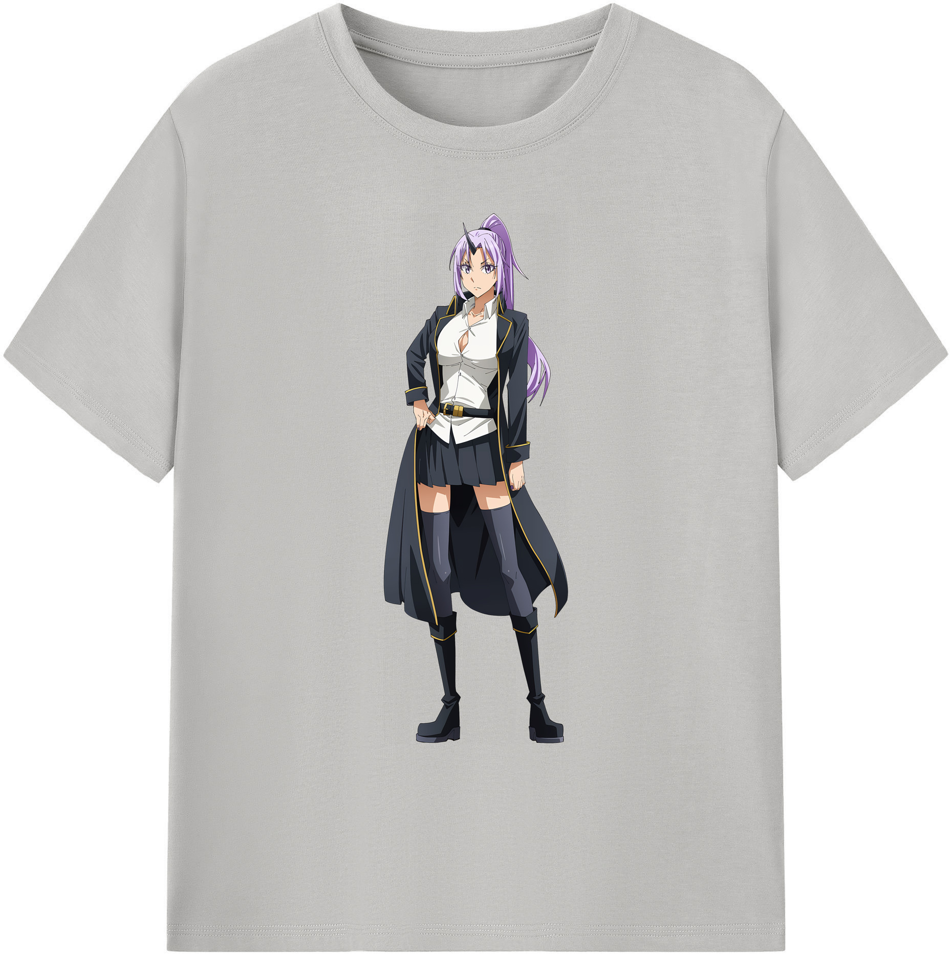 （画像用） 転スラ Regarding Reincarnated to Slime 綿100％ メンズ半袖Tシャツ｜肌触りやわらか＆通気性