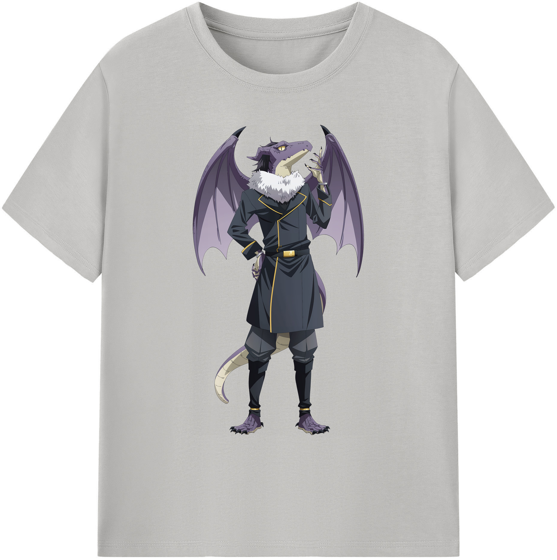 （画像用） 転スラ Regarding Reincarnated to Slime 綿100％ メンズ半袖Tシャツ｜肌触りやわらか＆通気性