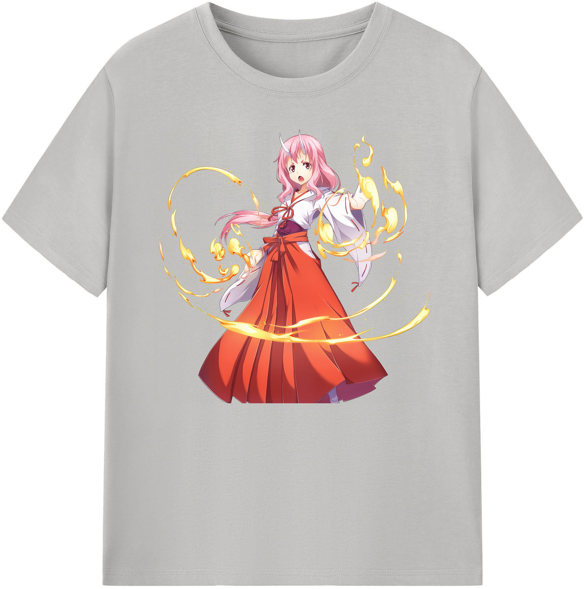 （画像用） 転スラ Regarding Reincarnated to Slime 綿100％ メンズ半袖Tシャツ｜肌触りやわらか＆通気性
