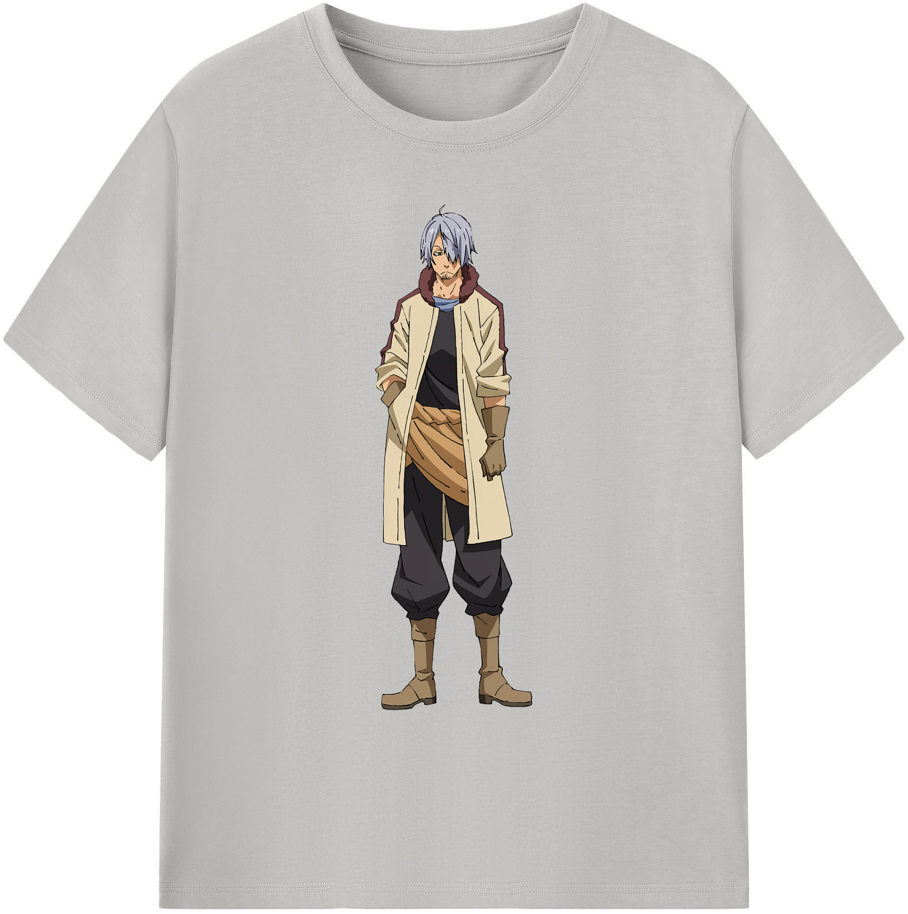 （画像用） 転スラ Regarding Reincarnated to Slime 綿100％ メンズ半袖Tシャツ｜肌触りやわらか＆通気性