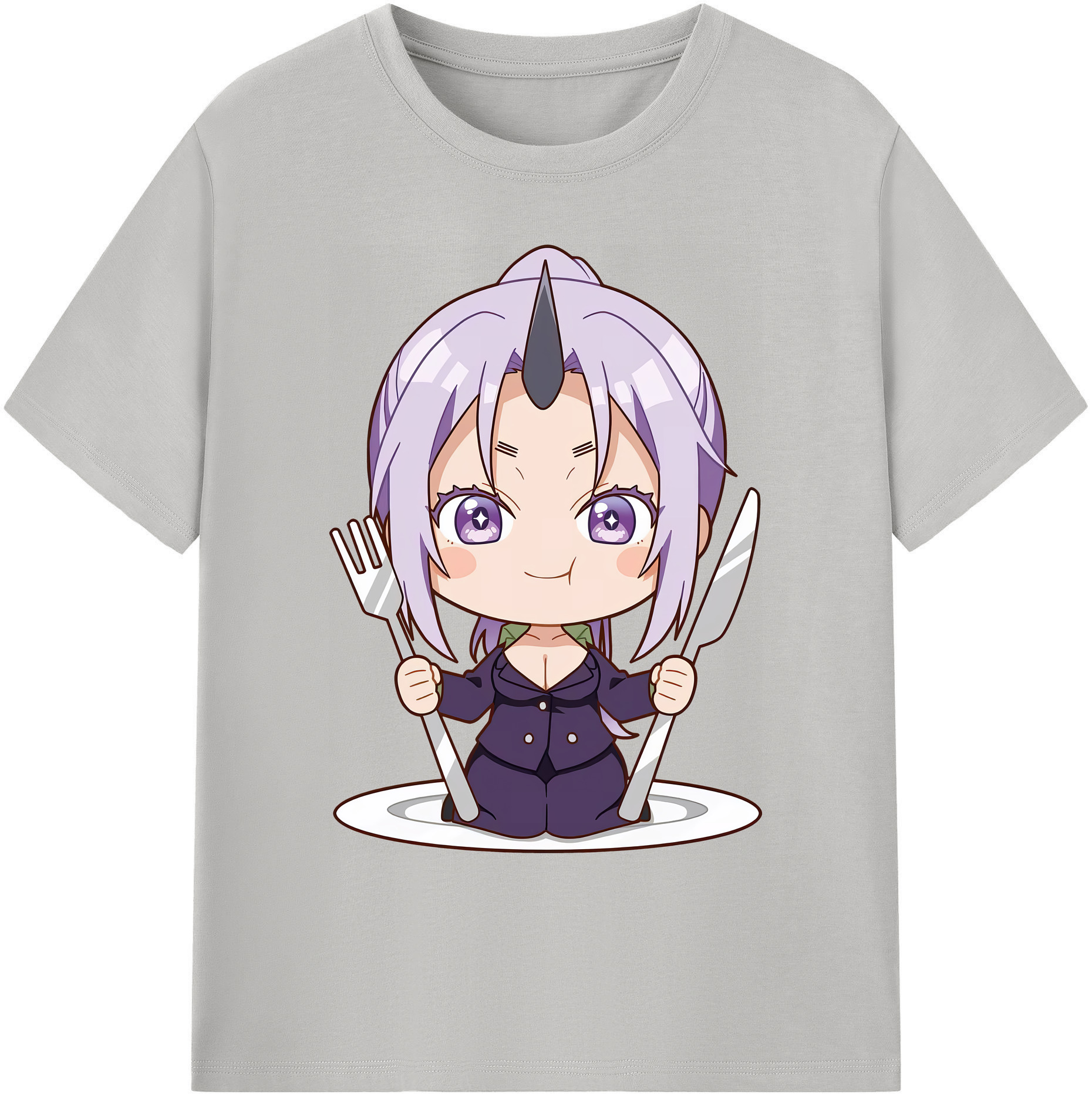 （画像用） 転スラ Regarding Reincarnated to Slime 綿100％ メンズ半袖Tシャツ｜肌触りやわらか＆通気性