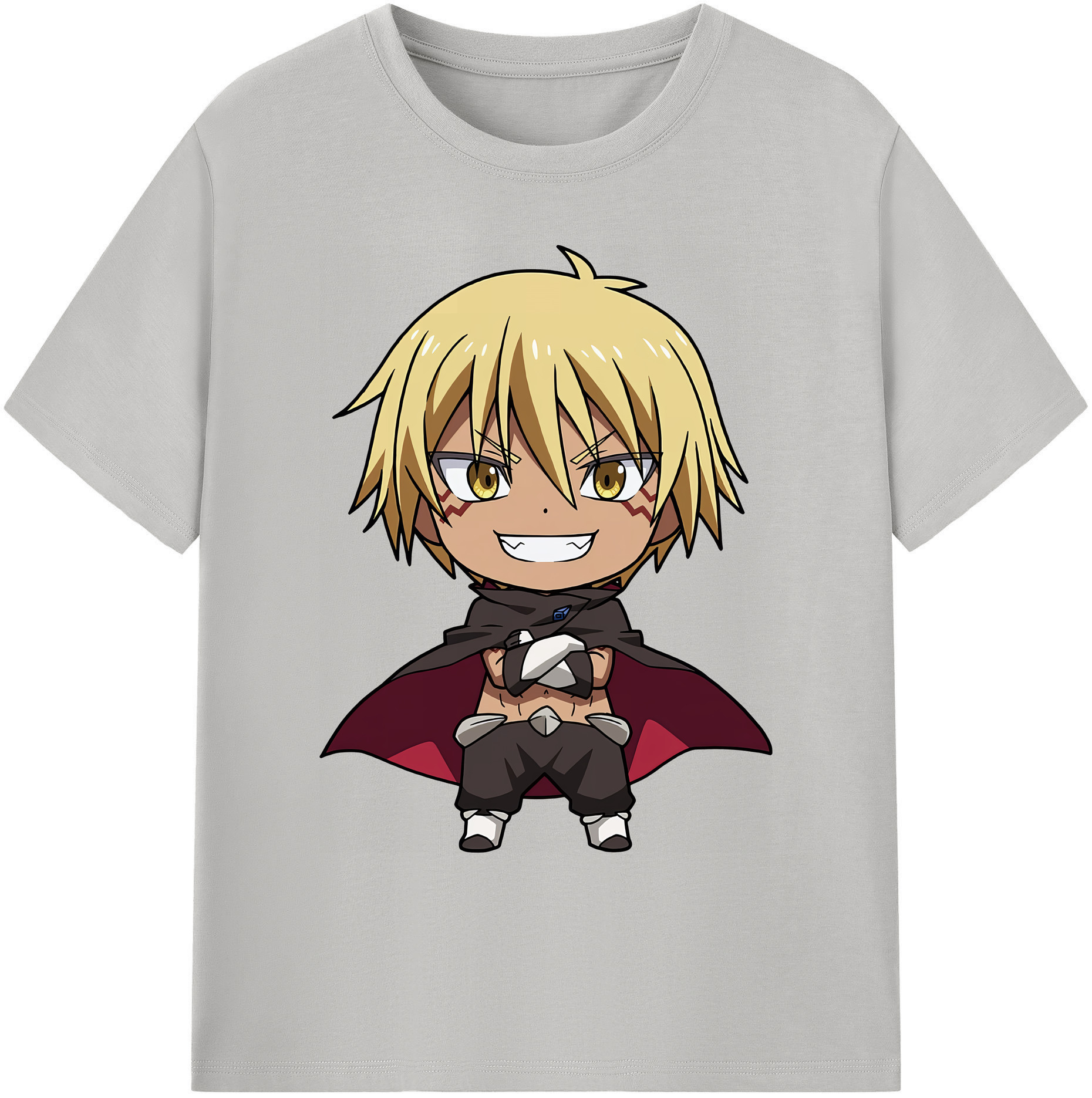 （画像用） 転スラ Regarding Reincarnated to Slime 綿100％ メンズ半袖Tシャツ｜肌触りやわらか＆通気性