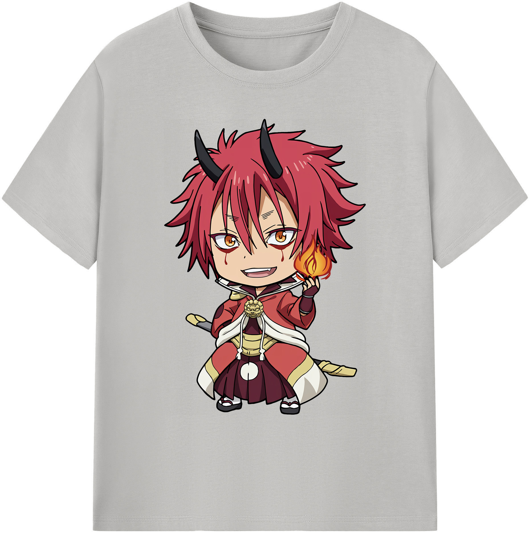 （画像用） 転スラ Regarding Reincarnated to Slime 綿100％ メンズ半袖Tシャツ｜肌触りやわらか＆通気性
