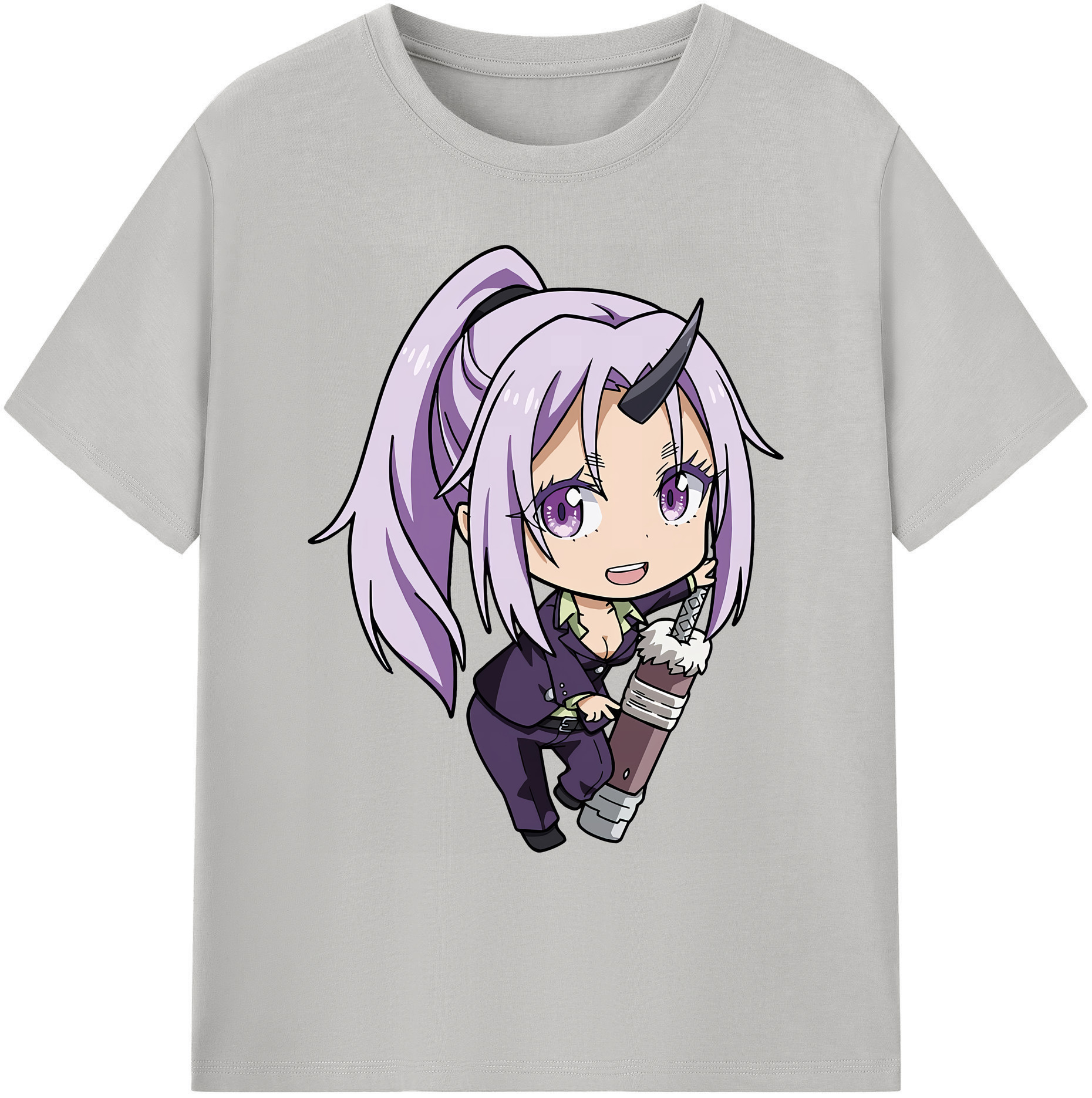（画像用） 転スラ Regarding Reincarnated to Slime 綿100％ メンズ半袖Tシャツ｜肌触りやわらか＆通気性