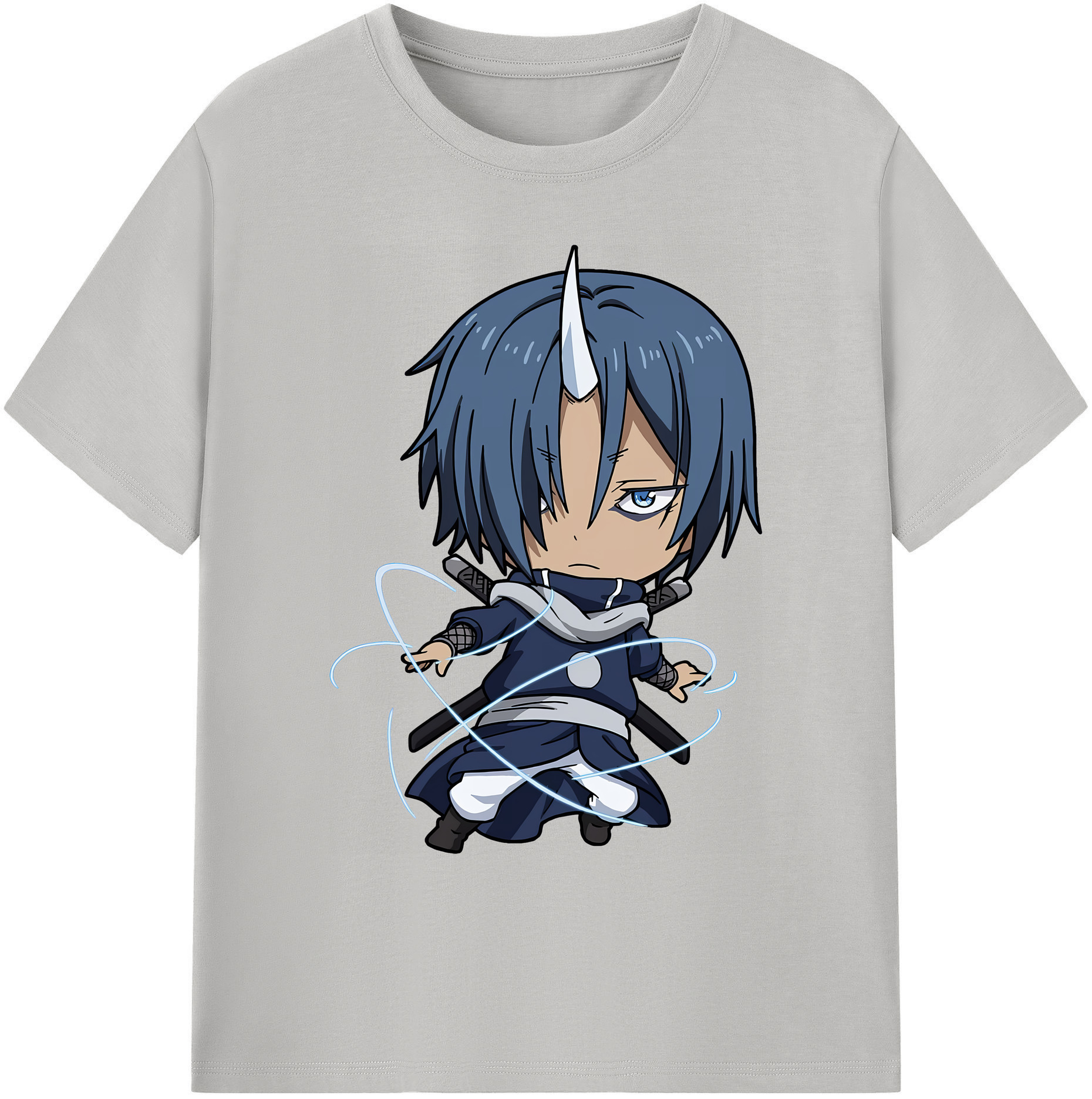 （画像用） 転スラ Regarding Reincarnated to Slime 綿100％ メンズ半袖Tシャツ｜肌触りやわらか＆通気性