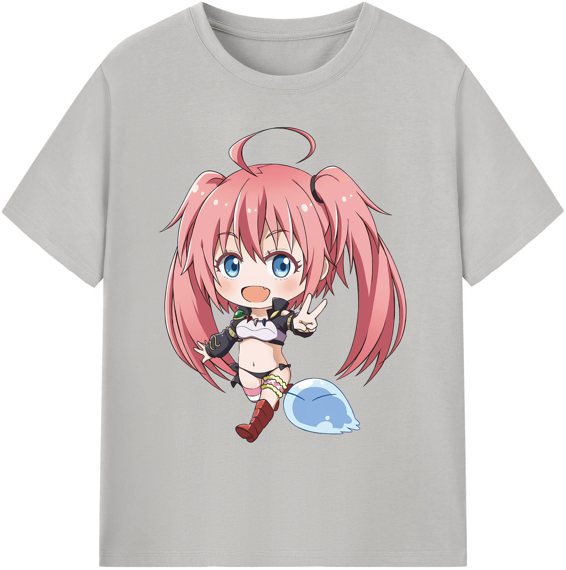 （画像用） 転スラ Regarding Reincarnated to Slime 綿100％ メンズ半袖Tシャツ｜肌触りやわらか＆通気性
