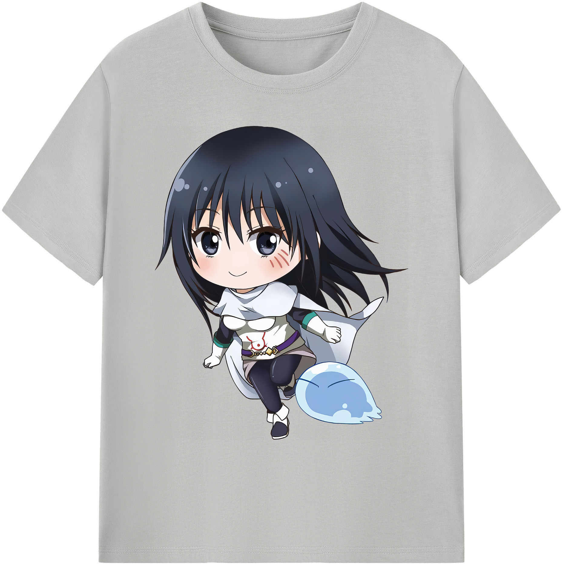 （画像用） 転スラ Regarding Reincarnated to Slime 綿100％ メンズ半袖Tシャツ｜肌触りやわらか＆通気性