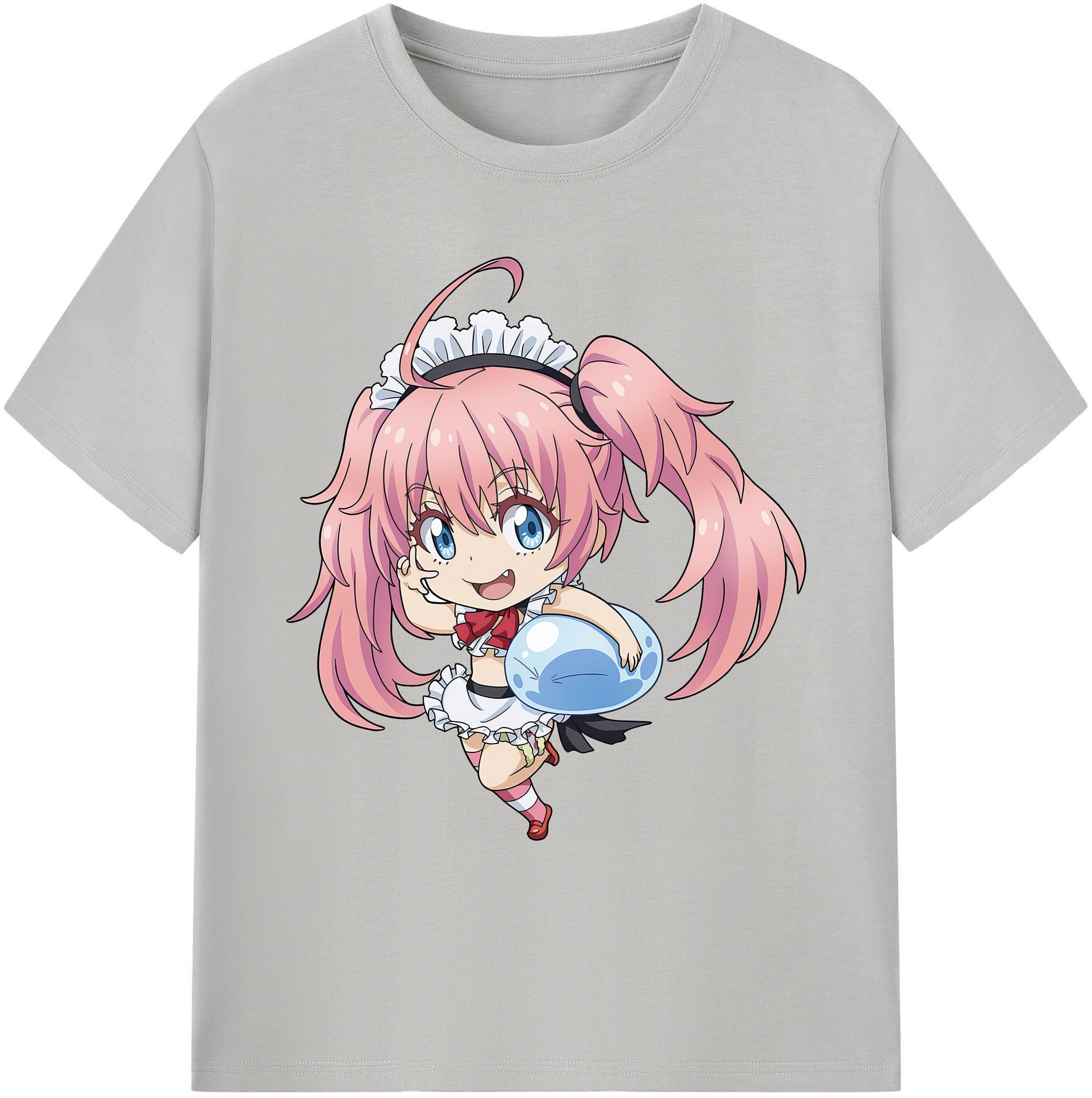 （画像用） 転スラ Regarding Reincarnated to Slime 綿100％ メンズ半袖Tシャツ｜肌触りやわらか＆通気性