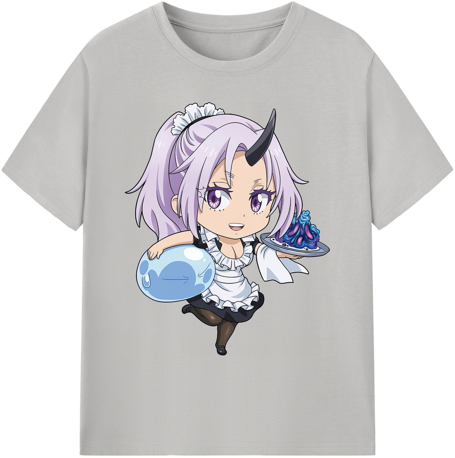（画像用） 転スラ Regarding Reincarnated to Slime 綿100％ メンズ半袖Tシャツ｜肌触りやわらか＆通気性