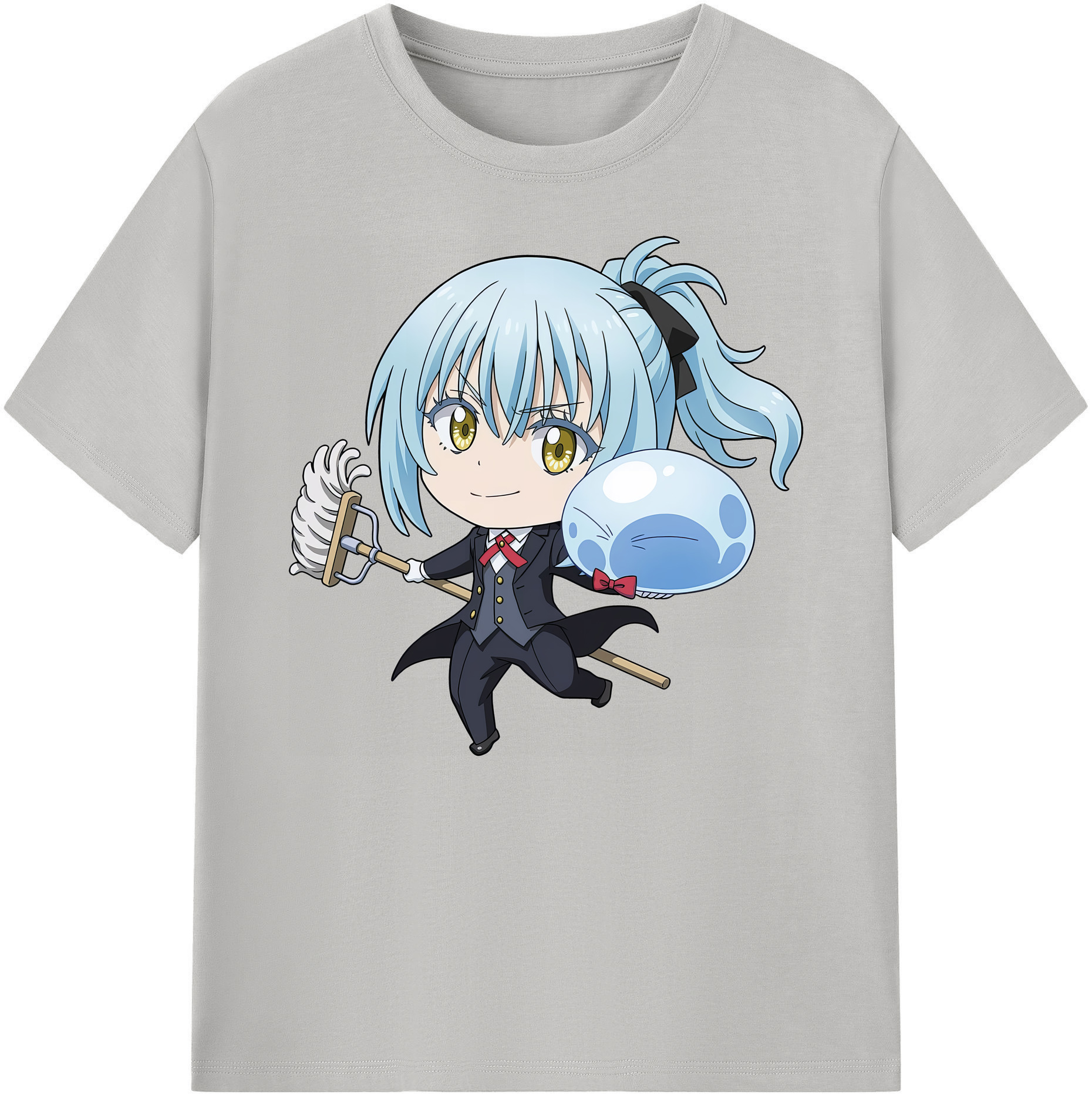 （画像用） 転スラ Regarding Reincarnated to Slime 綿100％ メンズ半袖Tシャツ｜肌触りやわらか＆通気性