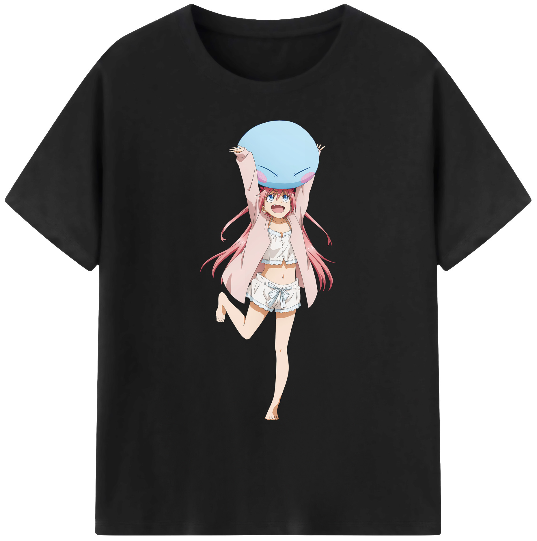 （画像用） 転スラ Regarding Reincarnated to Slime 綿100％ メンズ半袖Tシャツ｜肌触りやわらか＆通気性